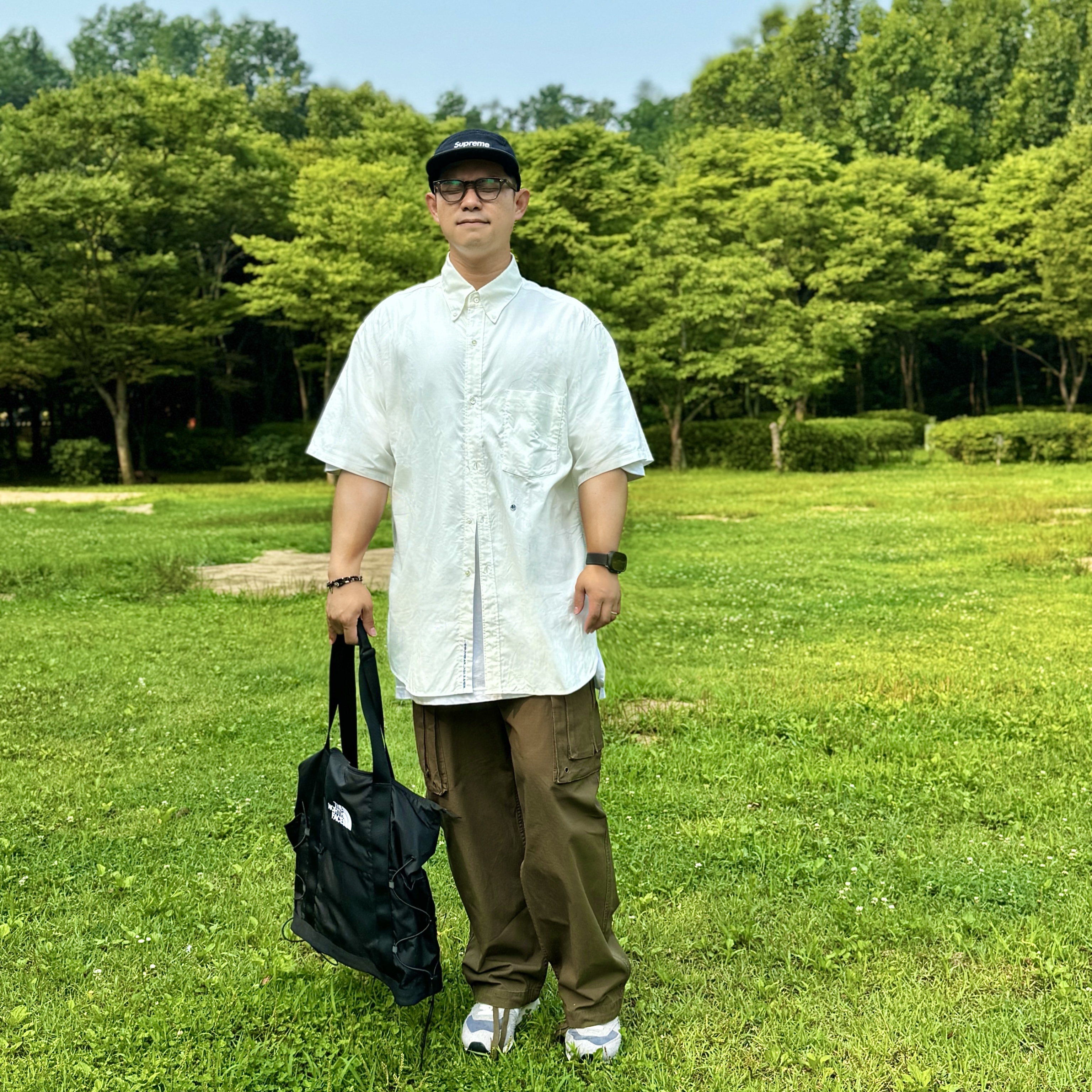 Supreme Washed Chino Twill Camp Cap Black - 24SS, The Guys X Lacitpo USGI 1. FIELD 착용 스타일 - 1