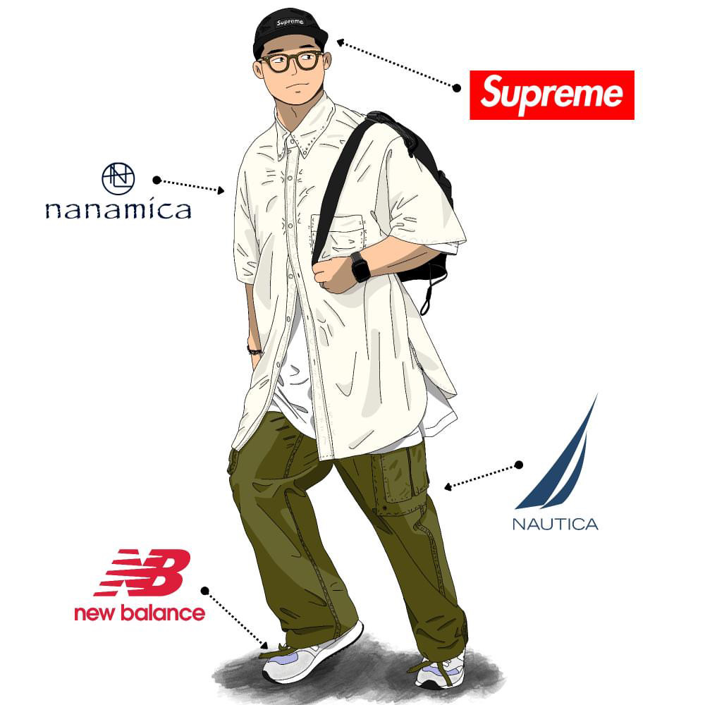Supreme Washed Chino Twill Camp Cap Black - 24SS, The Guys X Lacitpo USGI 1. FIELD 착용 스타일 - 6