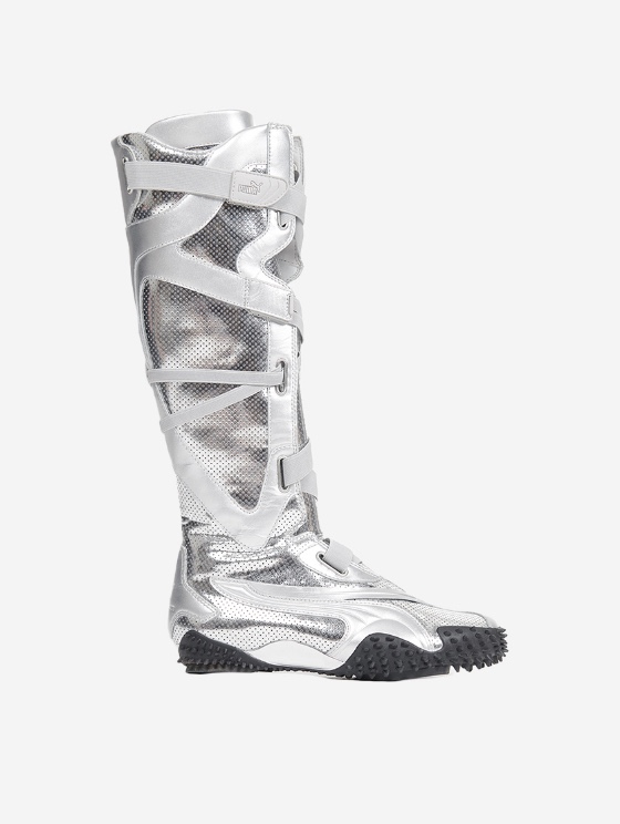 Ottolinger x Puma Women Mostro Boot MU Team Silver 착용 스타일 - 4