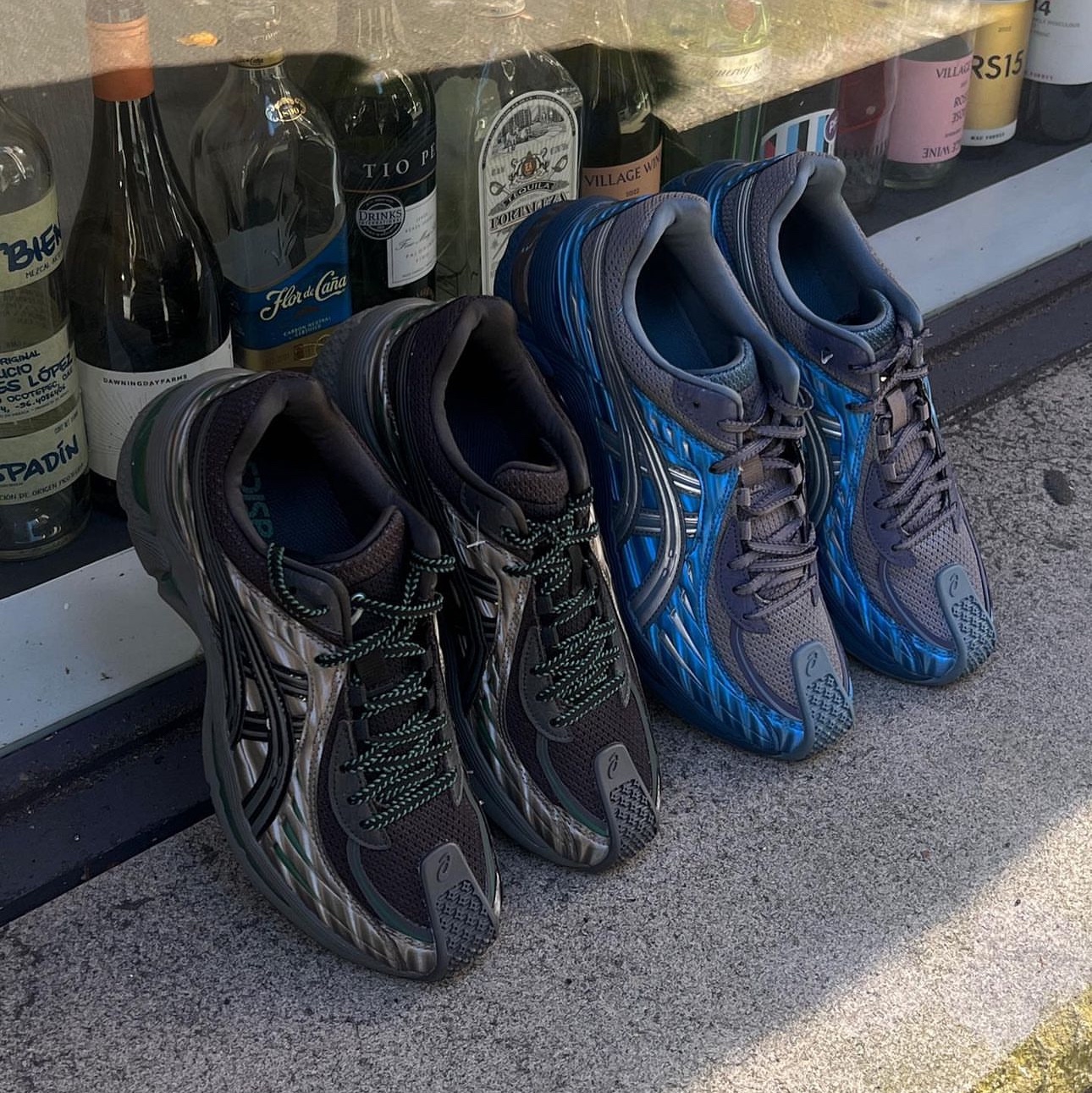 (W) Asics x Kiko Kostadinov Gel-Flammae Blue Ironclad 착용 스타일 - 2