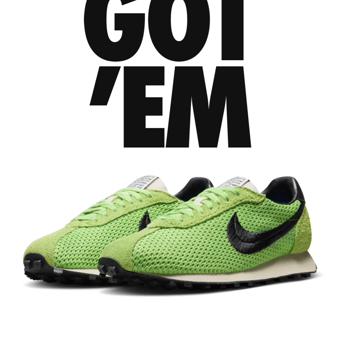 Nike x Stussy LD-1000 SP Action Green and Black 착용 스타일