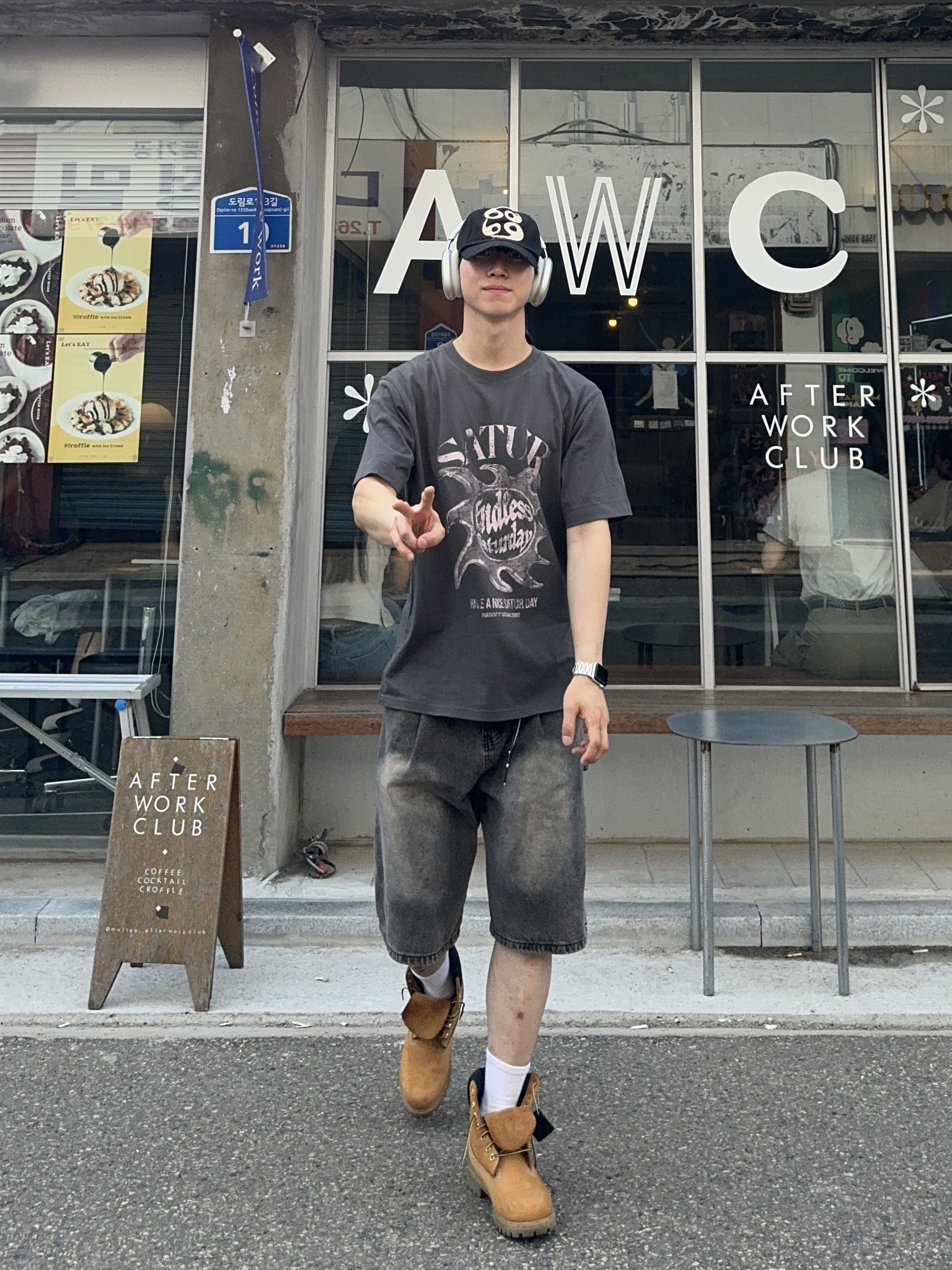 Timberland Premium 6 inch Waterproof Boot Wheat Nubuck - Wide, Apple AirPods Max Lightning Silver (Korean Ver.) 착용 스타일 - 4