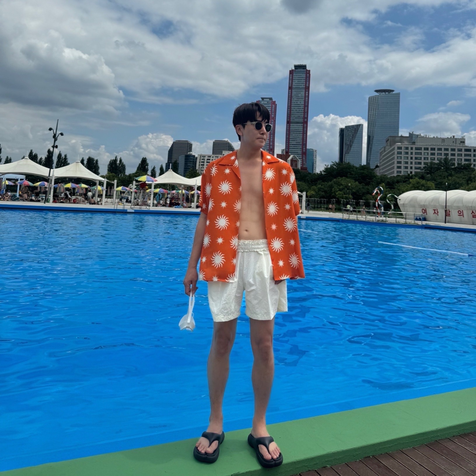 PAES Flipflop 02 Black, PAES Flipflop 01 Gunmetal 착용 스타일 - 2
