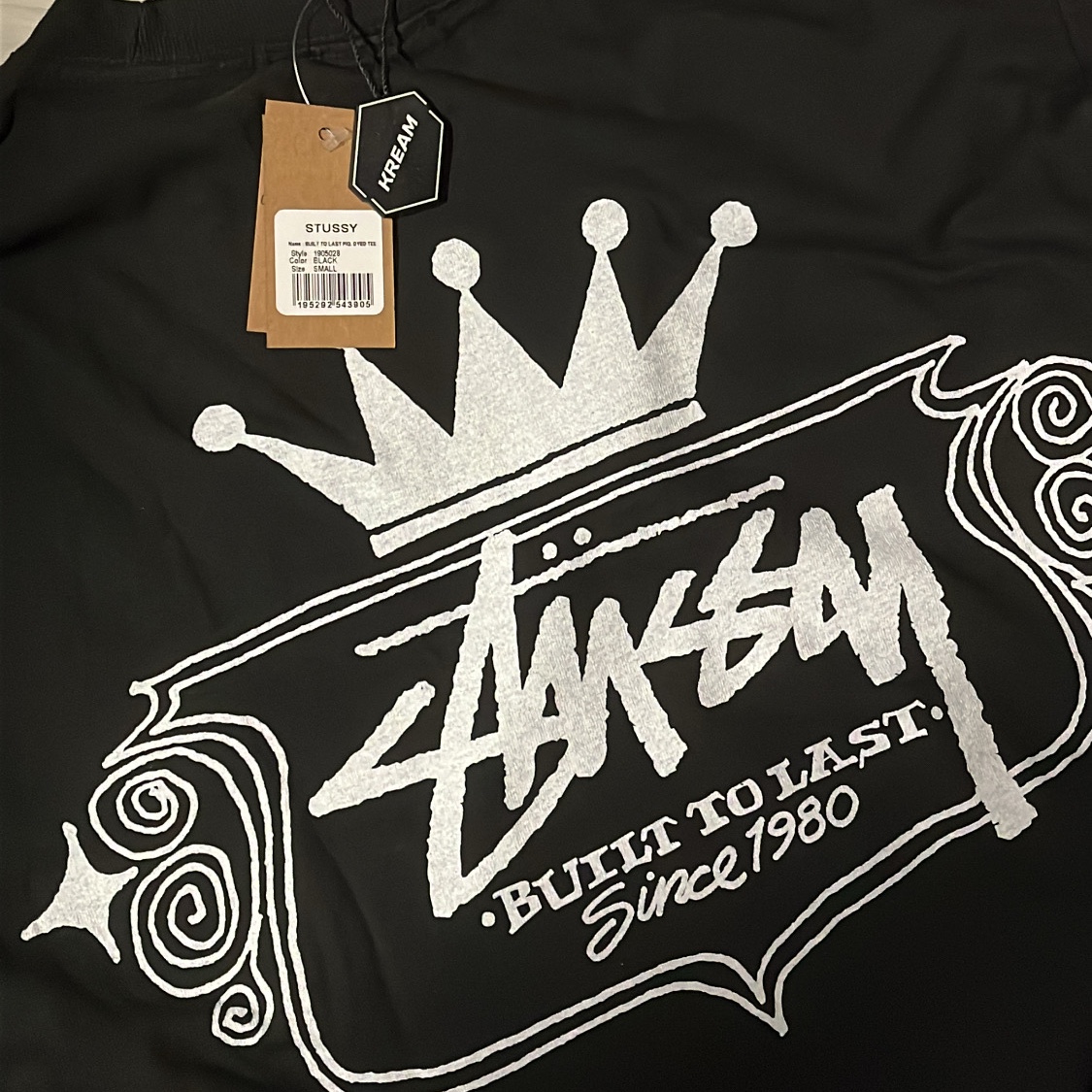 Stussy Built To Last Pigment Dyed T-Shirt Black 착용 스타일