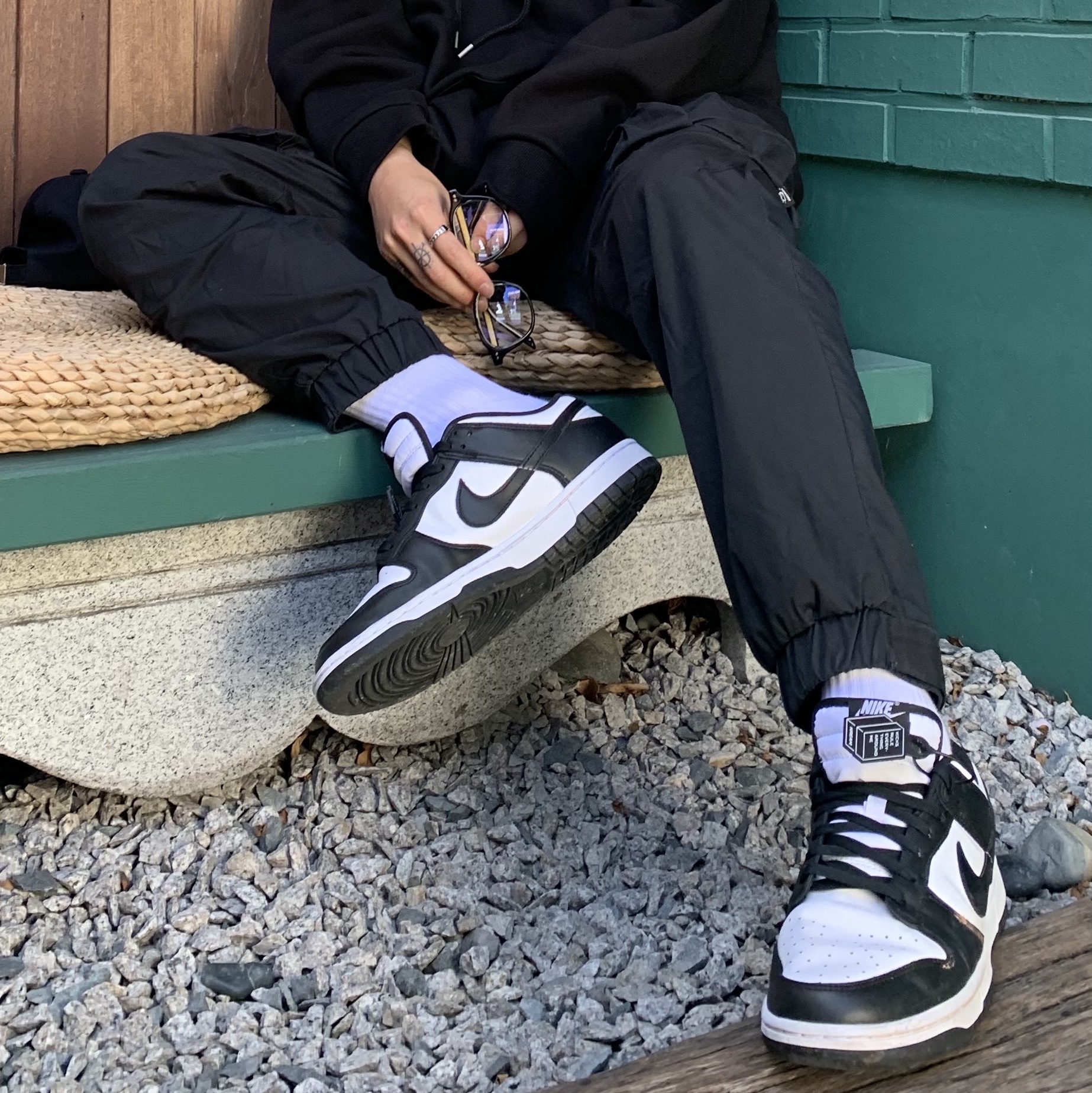 Nike Dunk Low Retro Black 착용 스타일