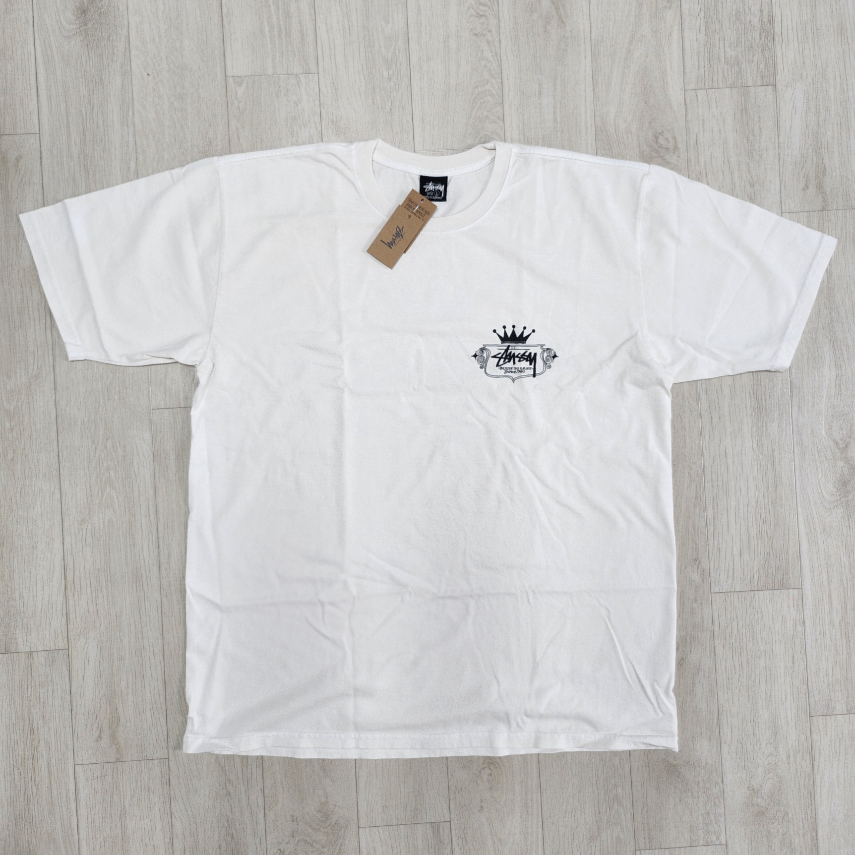 Stussy Built To Last Pigment Dyed T-Shirt Natural 착용 스타일 - 1