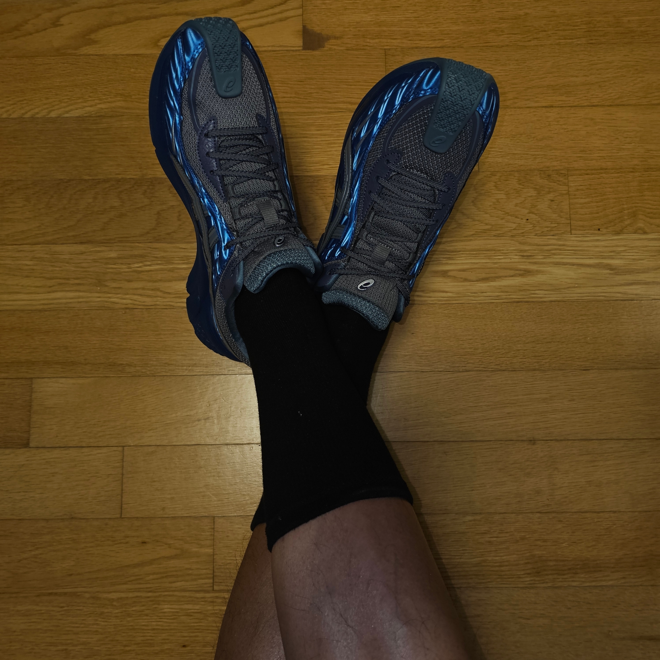 (W) Asics x Kiko Kostadinov Gel-Flammae Blue Ironclad 착용 스타일 - 2