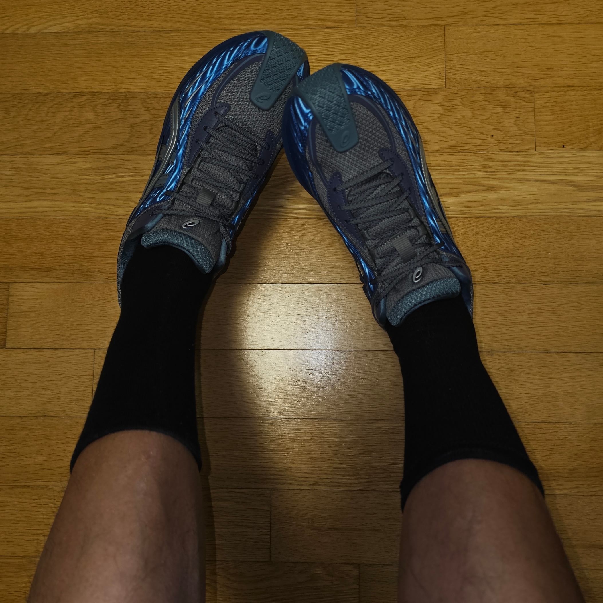 (W) Asics x Kiko Kostadinov Gel-Flammae Blue Ironclad 착용 스타일 - 1