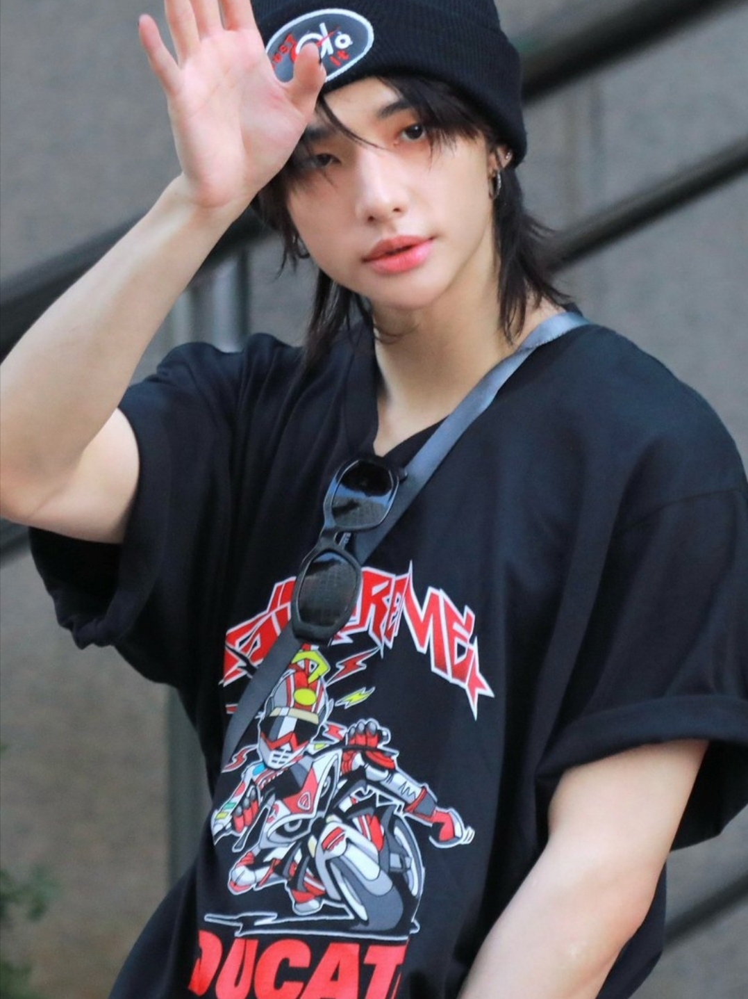Supreme x Ducati Bike T-Shirt Black - 24SS 착용 스타일 - 1
