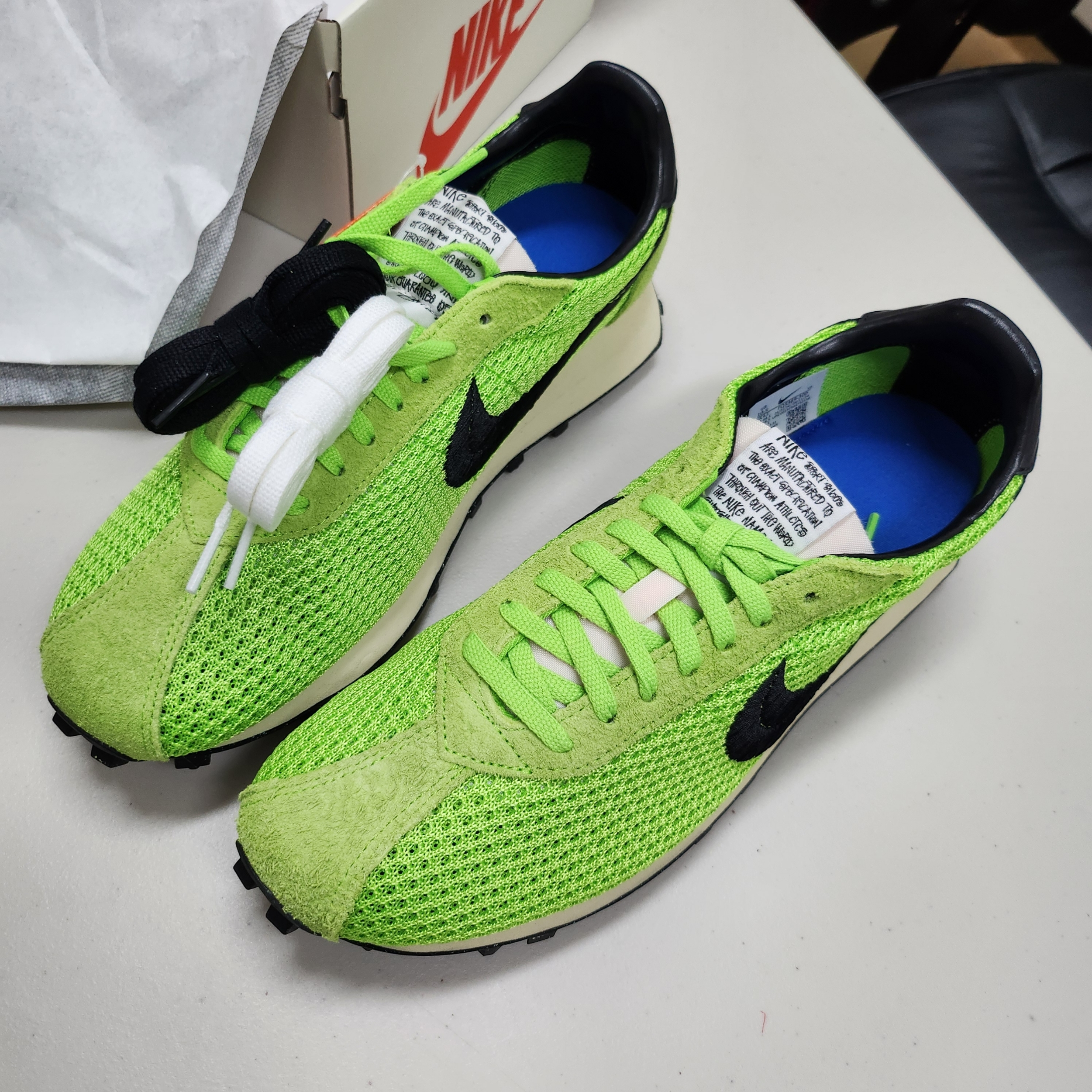 Nike x Stussy LD-1000 SP Action Green and Black 착용 스타일 - 1