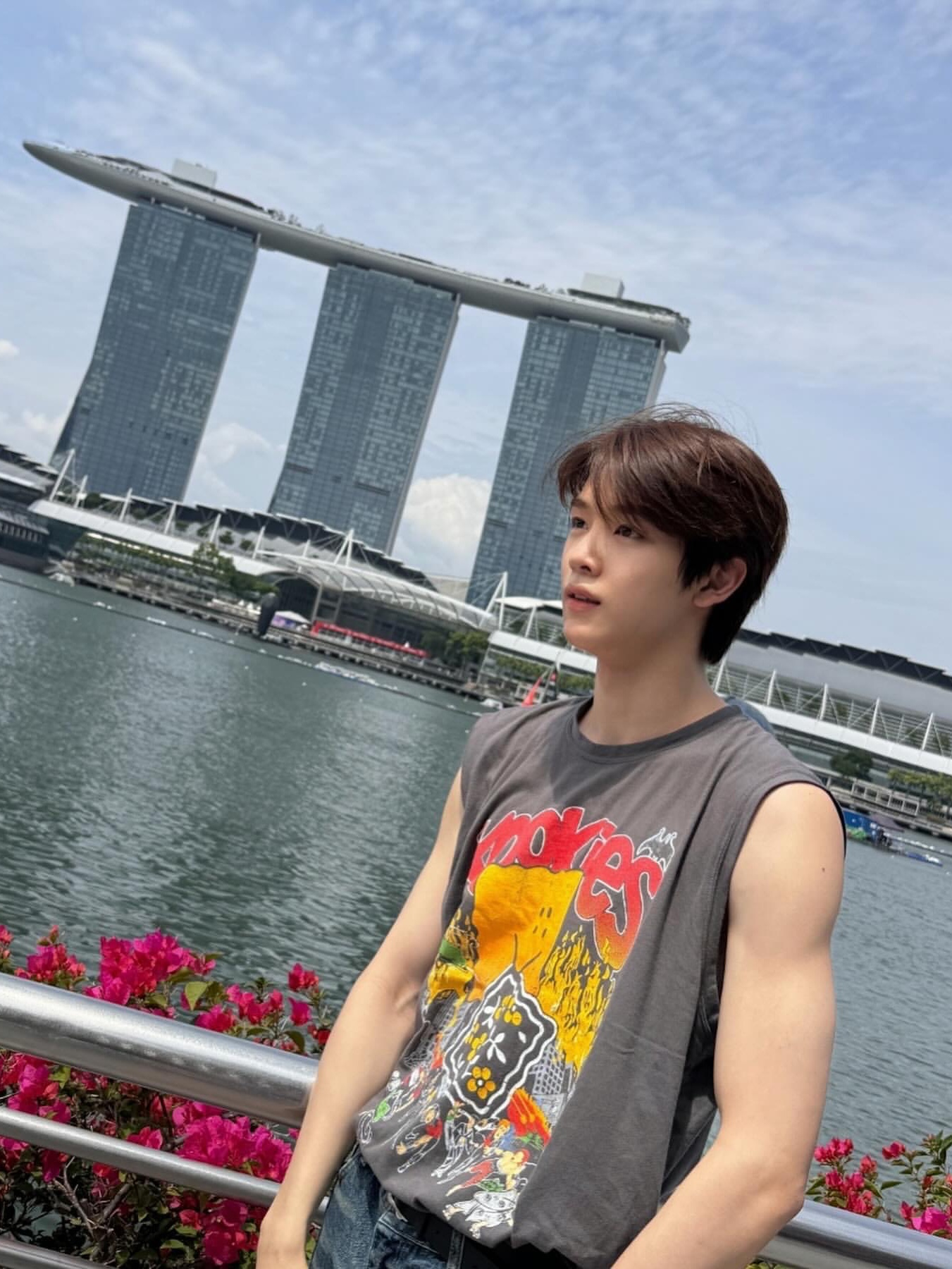 Kapital 20 Jersey Sleeveless Big T-Shirt Buster Peckish Bowy Pt Ink Black, Chrome Hearts Horse Shoe Long Sleeve T-Shirt Black 착용 스타일 - 2