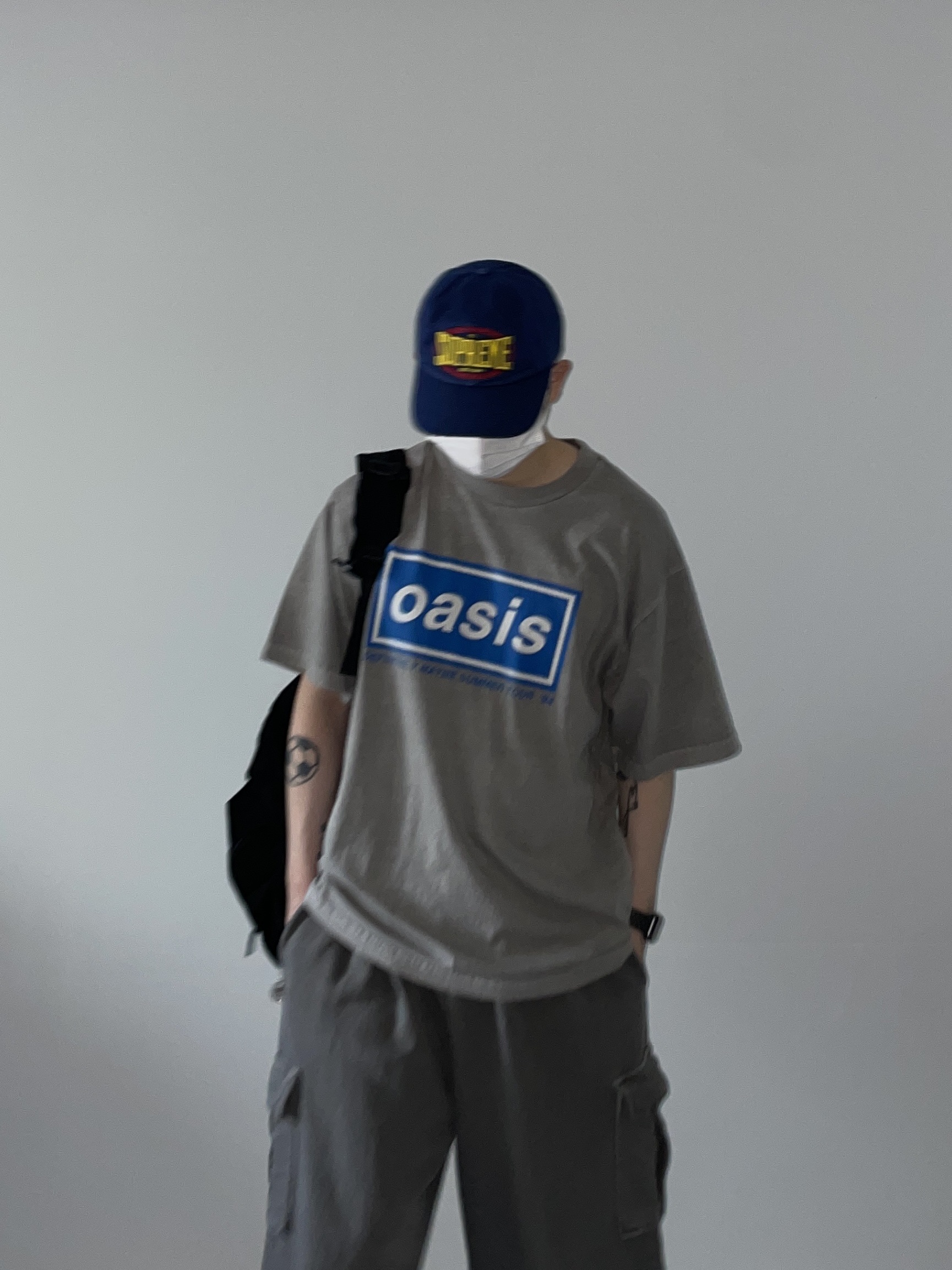 Balenciaga 3XL Sneakers Light Beige, Supreme Warm Up 6-Panel Navy - 23FW 착용 스타일 - 5