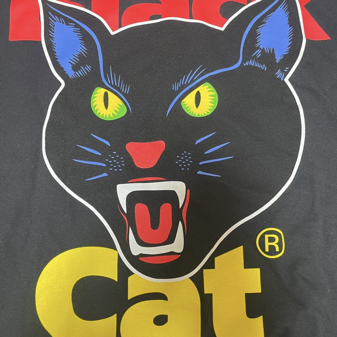 Supreme Black Cat T-Shirt Black - 24SS 착용 스타일 - 1
