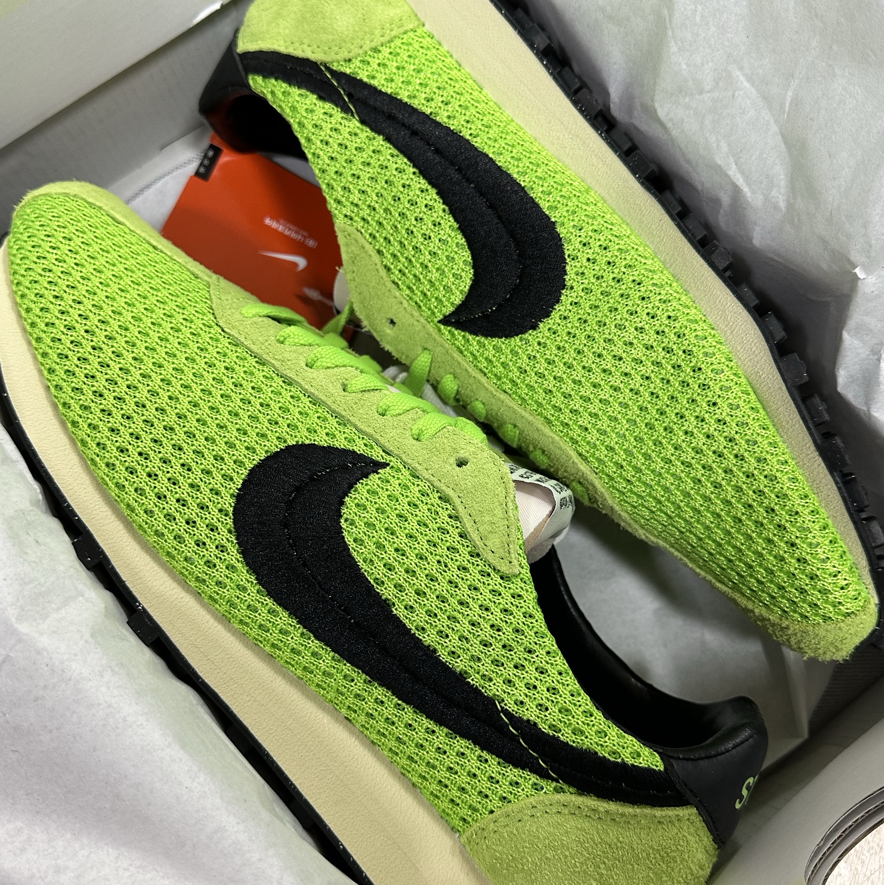Nike x Stussy LD-1000 SP Action Green and Black 착용 스타일