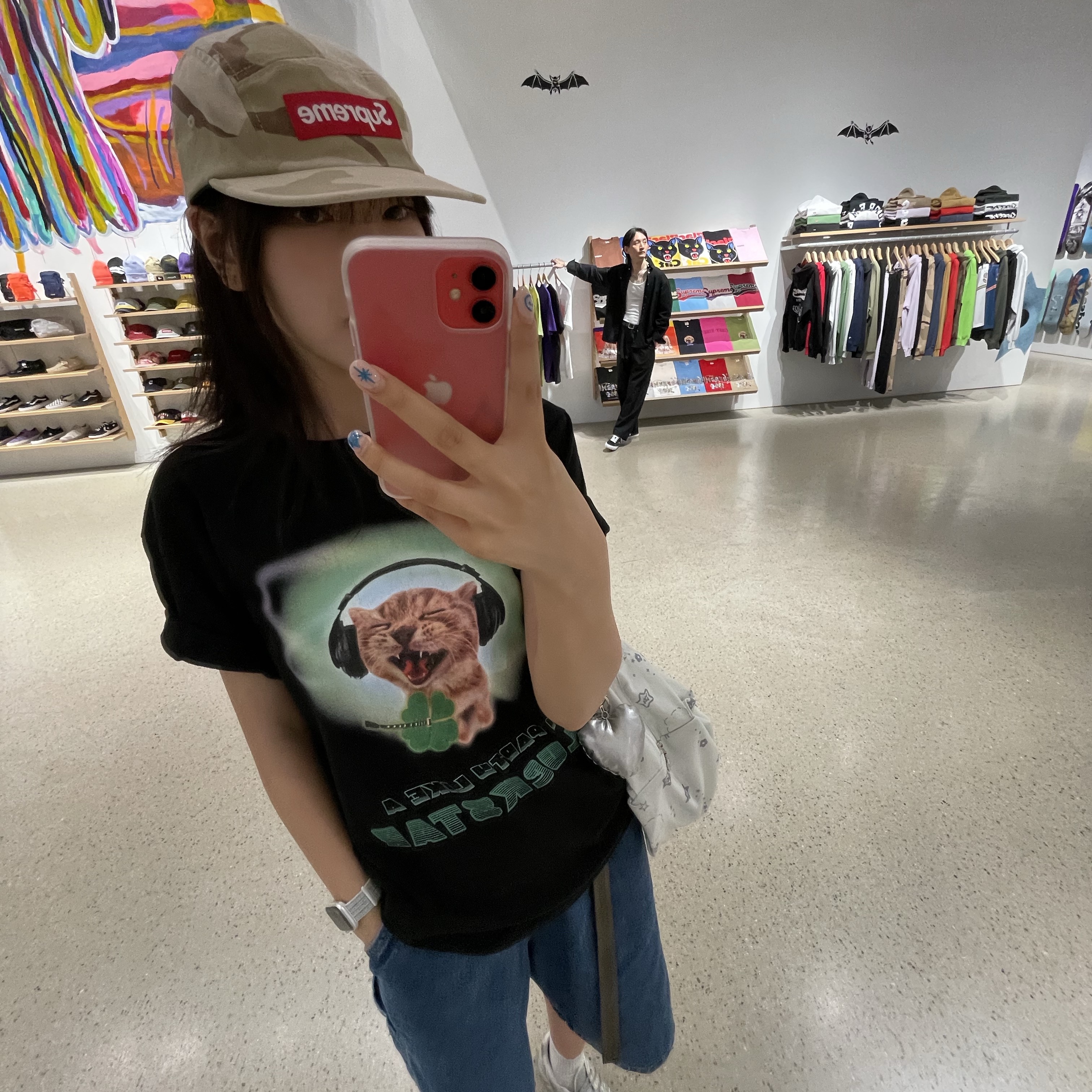 Supreme Washed Chino Twill Camp Cap Desert Camo - 24SS 착용 스타일