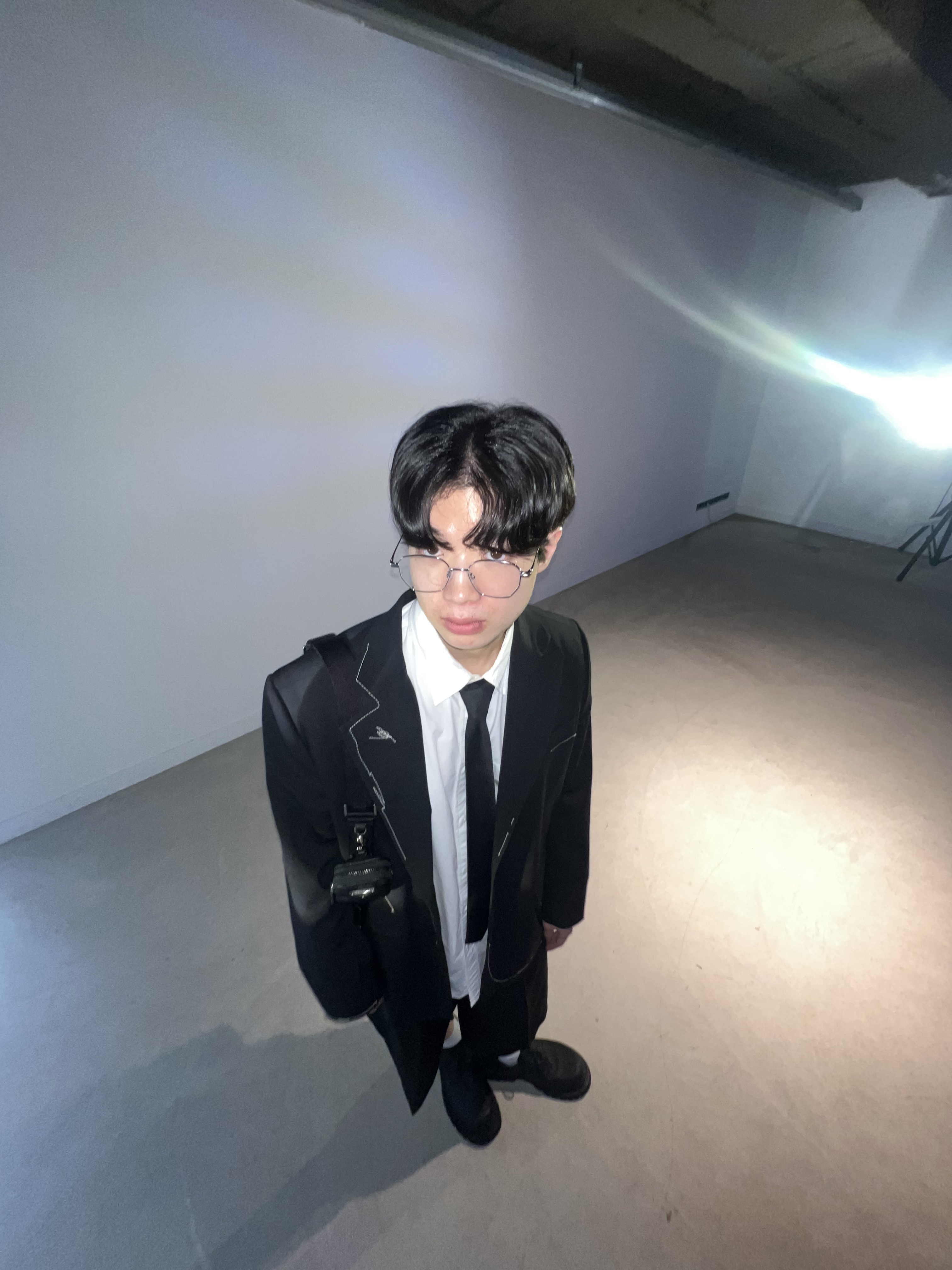 Zara x Ader Error Oversized Blazer Black, Prada Re-Nylon and Saffiano Leather Shoulder Bag Black ์ฐฉ์ฉ ์คํ์ผ - 2