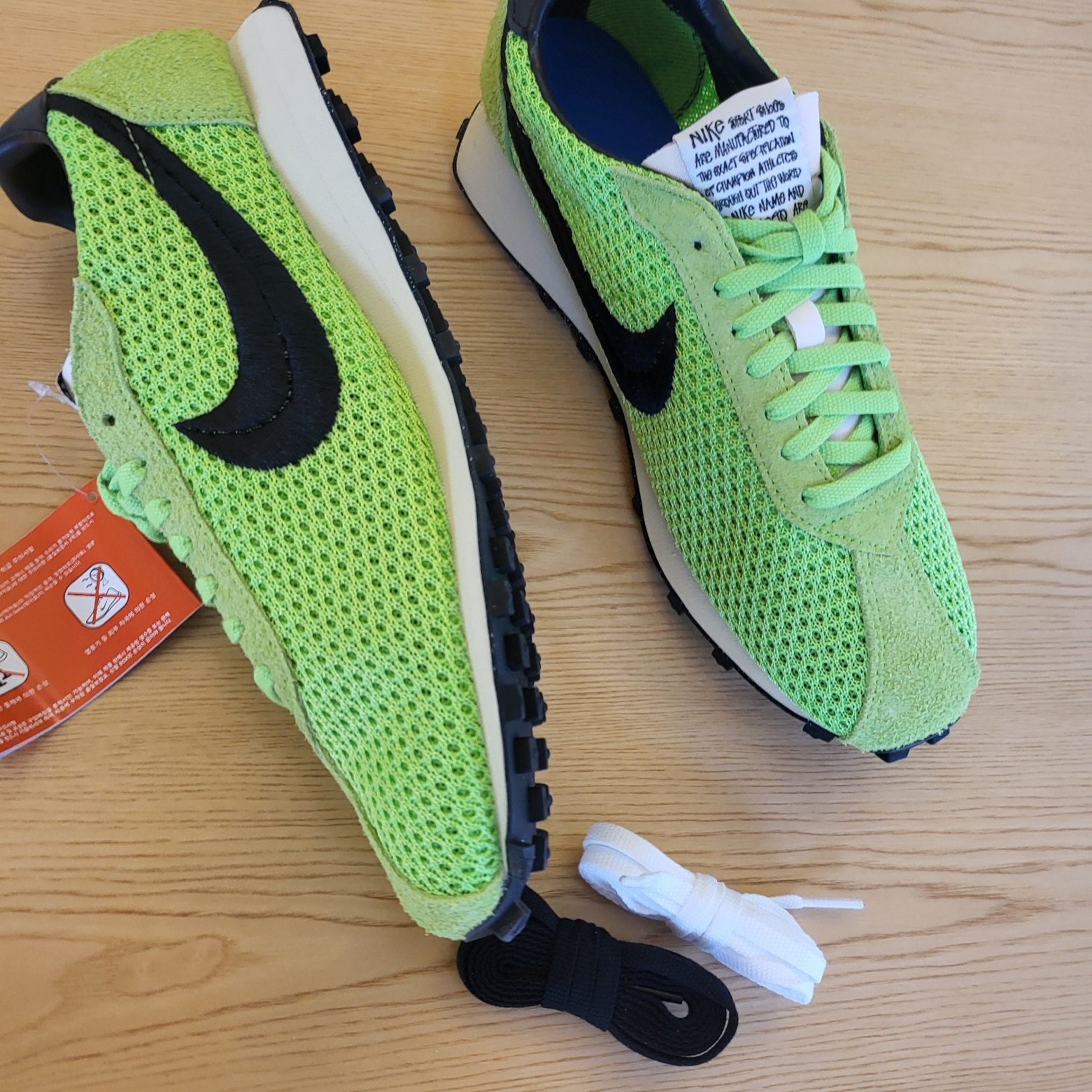 Nike x Stussy LD-1000 SP Action Green and Black 착용 스타일