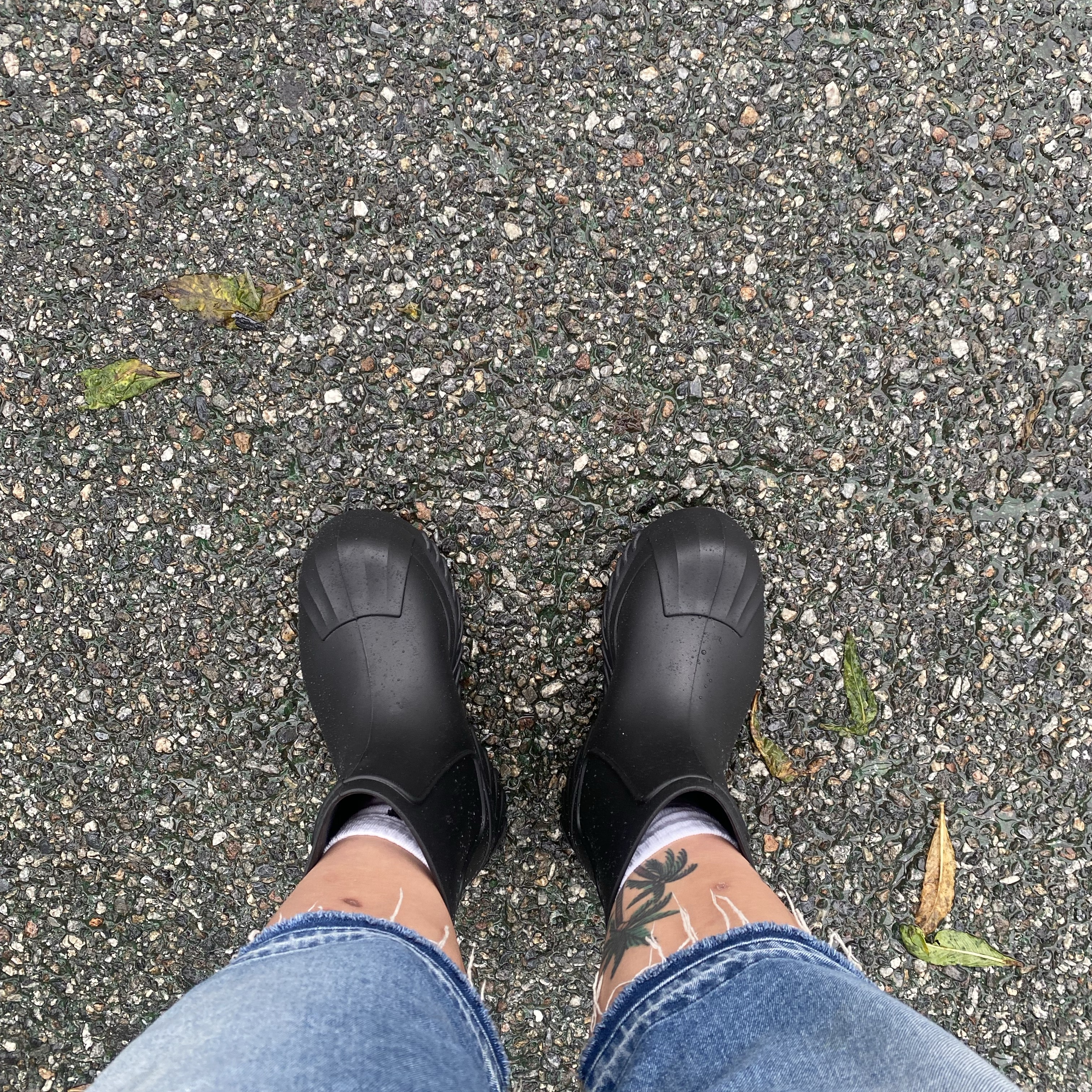 (W) Adidas Adifom Superstar Boot Black 착용 스타일