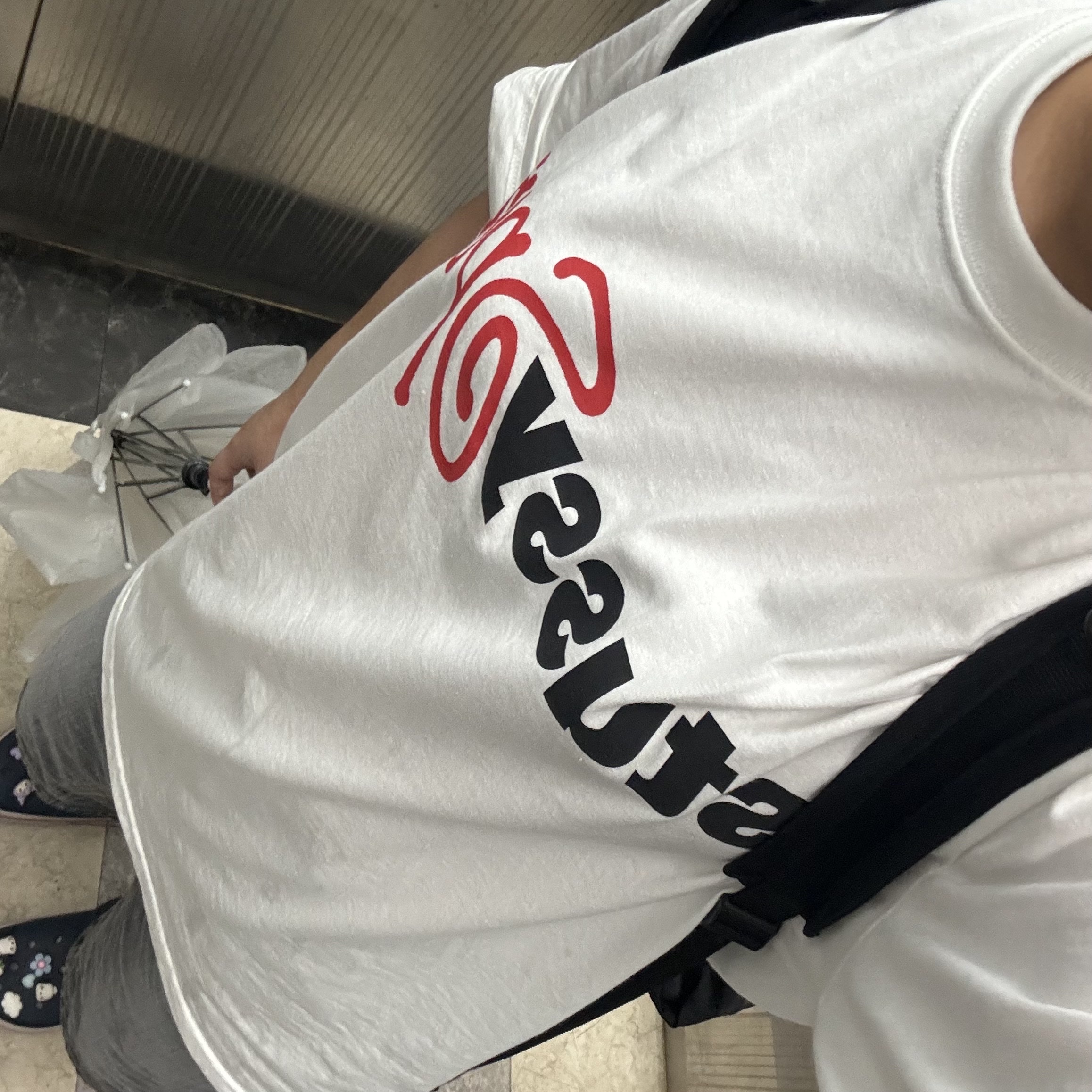 Stussy Sport Script T-Shirt White 착용 스타일 - 3