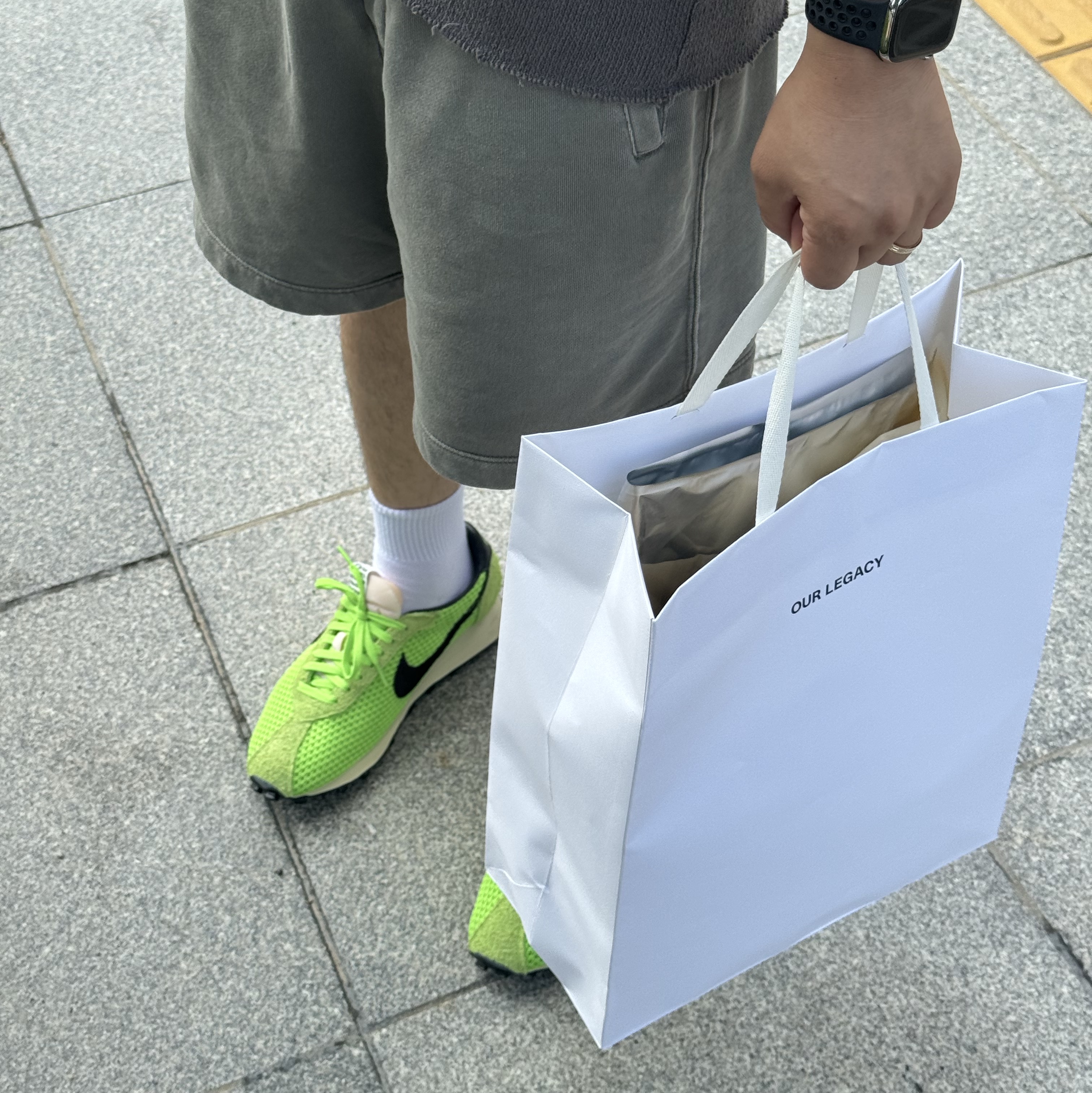 Nike x Stussy LD-1000 SP Action Green and Black 착용 스타일