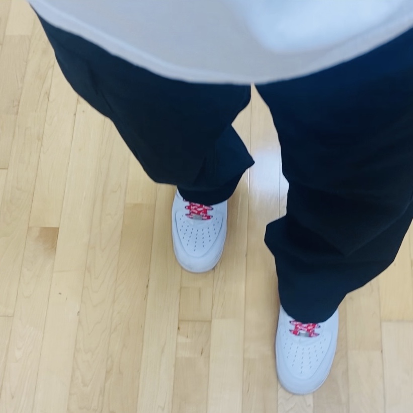 Nike x Supreme Air Force 1 Low White 착용 스타일