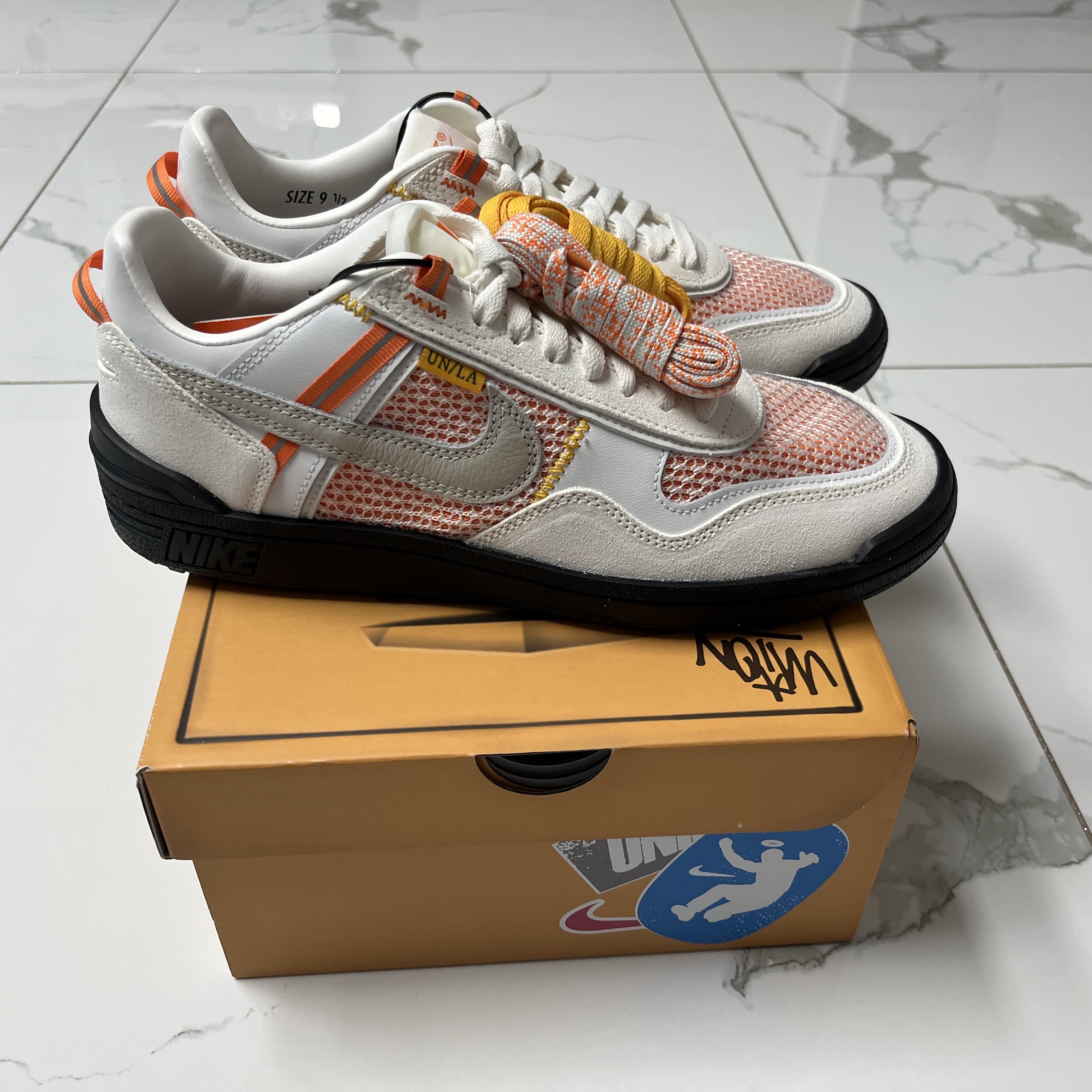 Nike x Union Field General SP Ivory and Light Orewood Brown 착용 스타일 - 1
