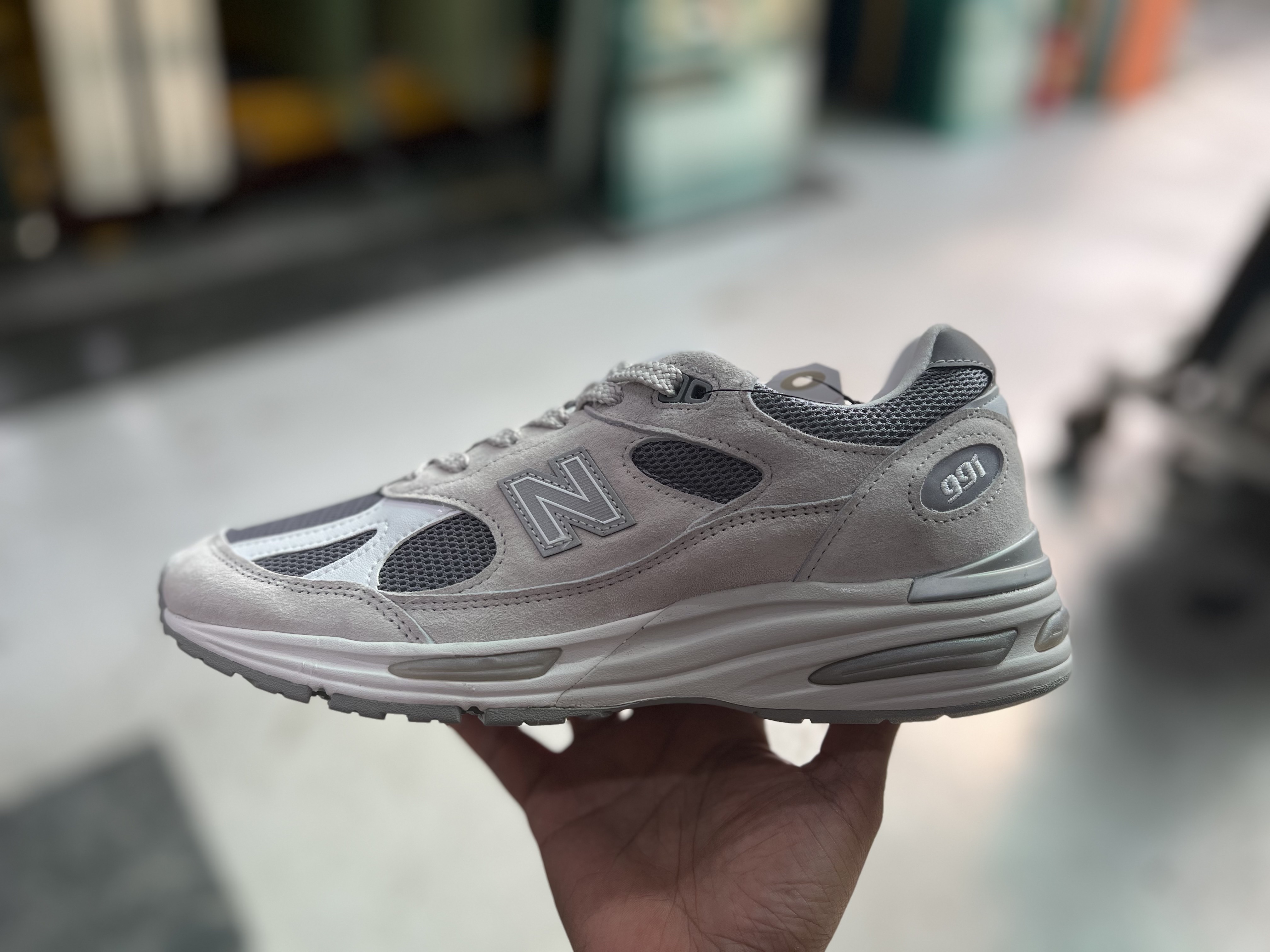 New Balance 991v2 Made in UK Nimbus Cloud Cool Grey - D Standard 착용 스타일