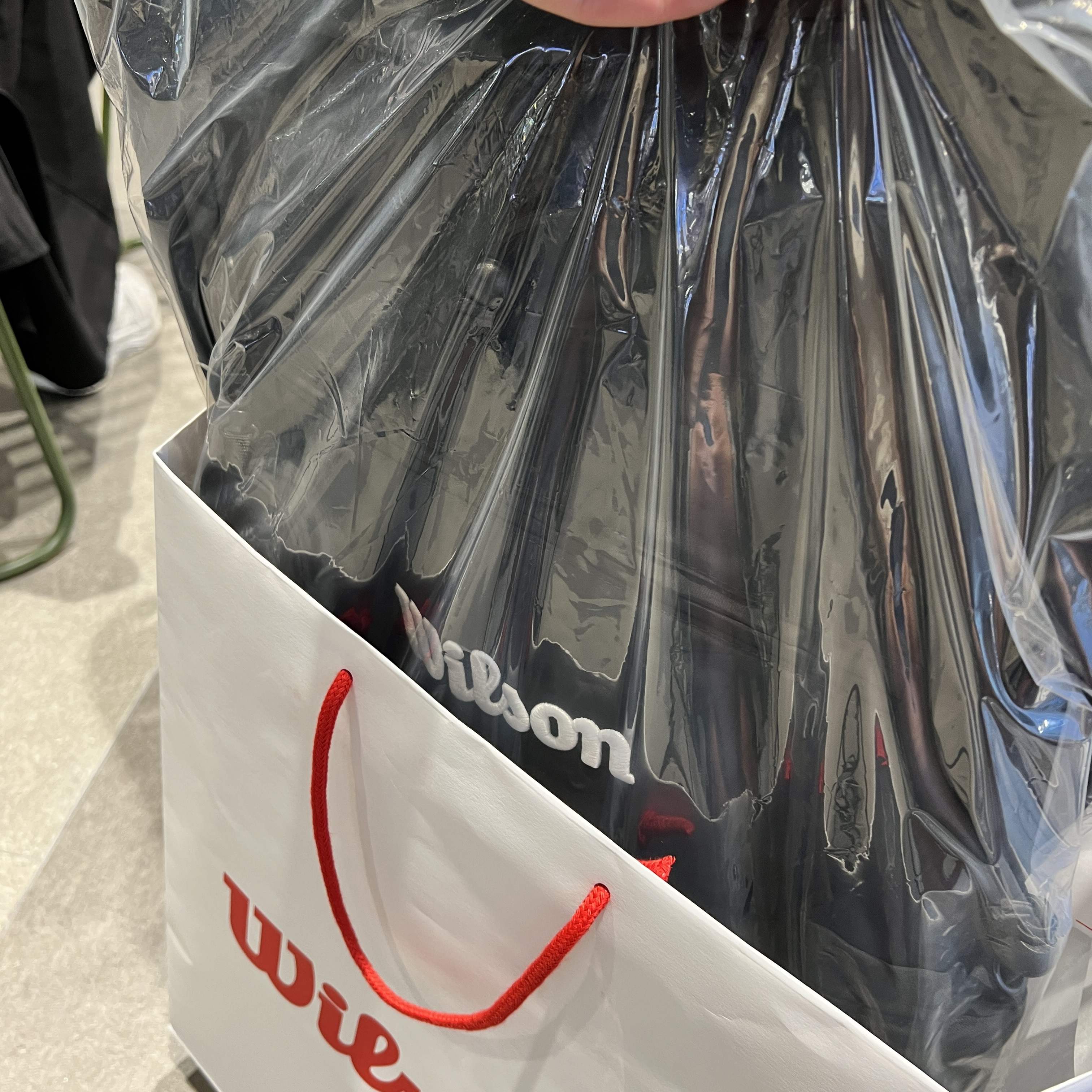 Wilson Tennis Drawstring Backpack Black 착용 스타일