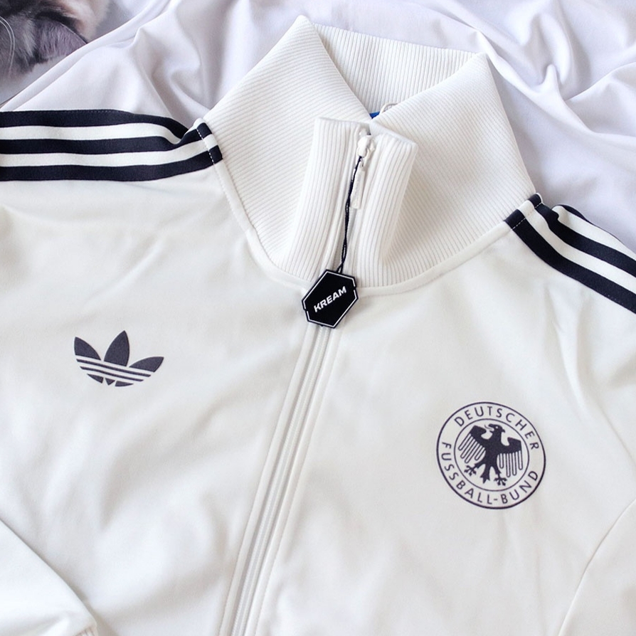 Adidas German Beckenbauer Track Top Off White - KR Sizing 착용 스타일 - 3