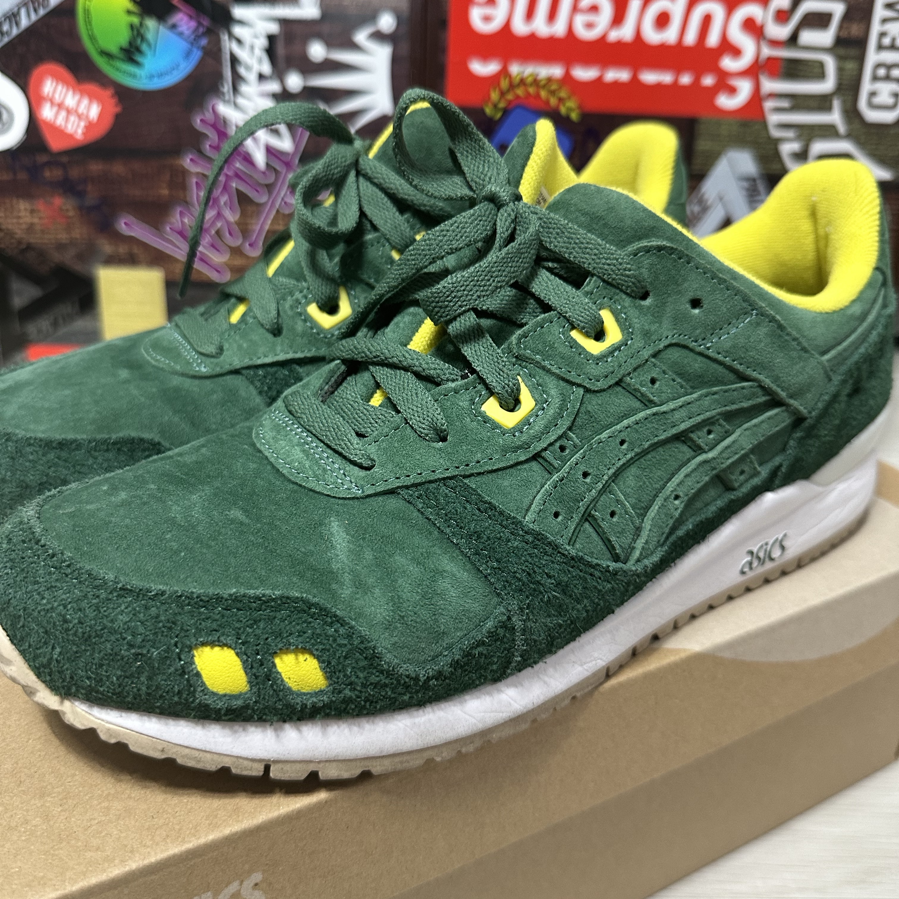 Asics Gel-Lyte III OG Shamrock Green 착용 스타일