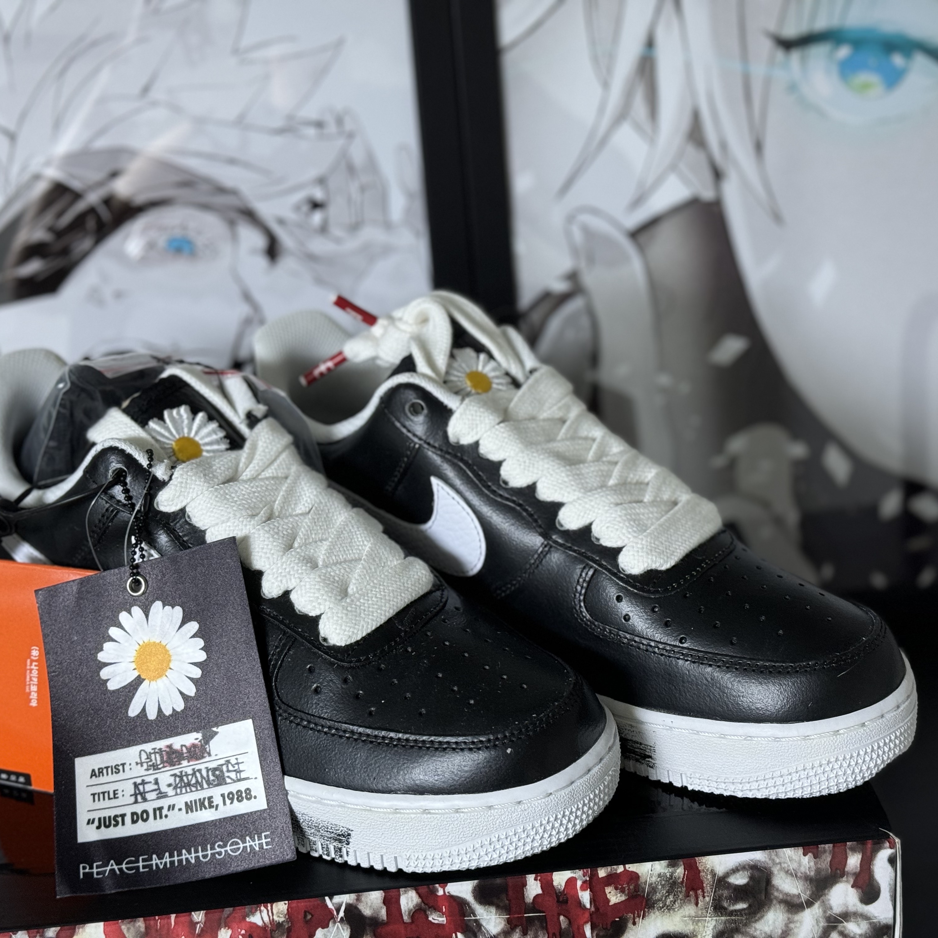 Nike x Peaceminusone Air Force 1 Low Para-Noise 착용 스타일