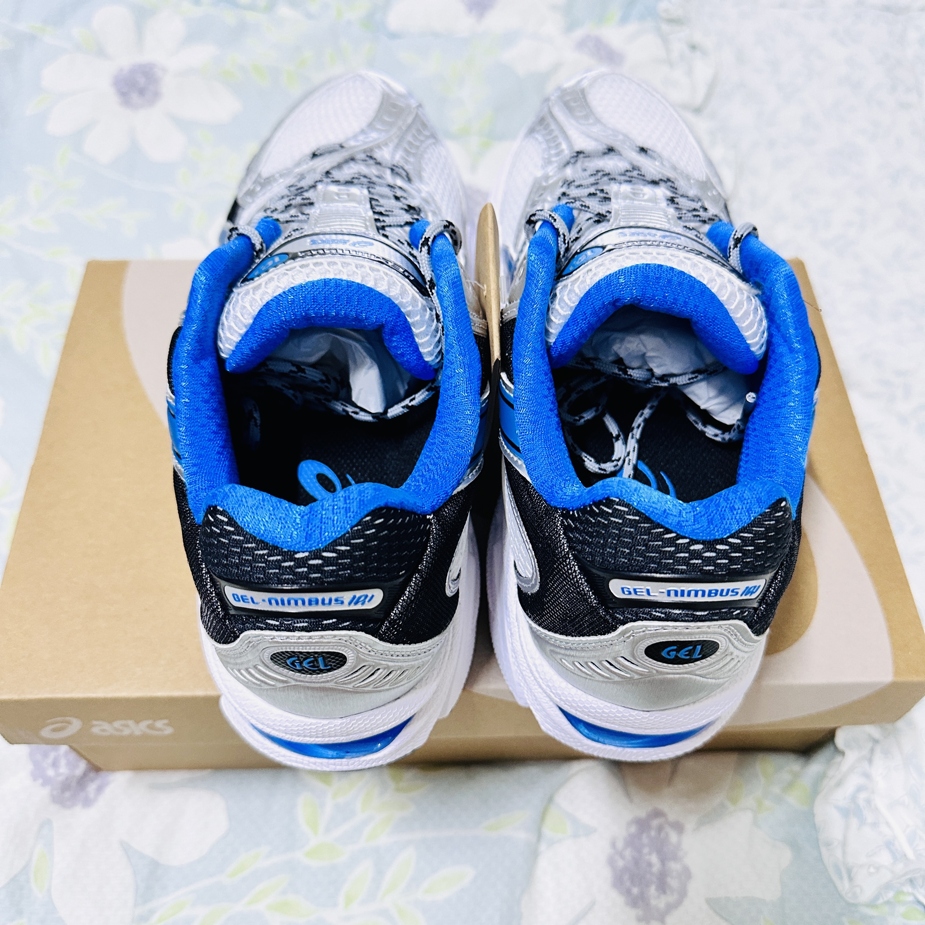 Asics Gel-Nimbus 10.1 White Directoire Blue 착용 스타일 - 3