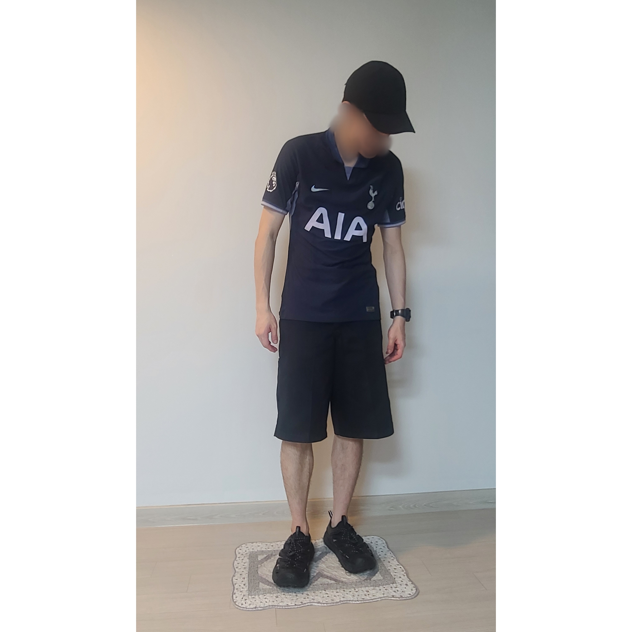 Nike Tottenham Hotspur 2023/24 Dri-Fit Stadium Away Jersey Mystic Navy (Non Marking Ver.), Nike Tottenham Hotspur 2023/24 Dri-Fit ADV Match Away Jersey Mystic Navy (Non Marking Ver.) 착용 스타일