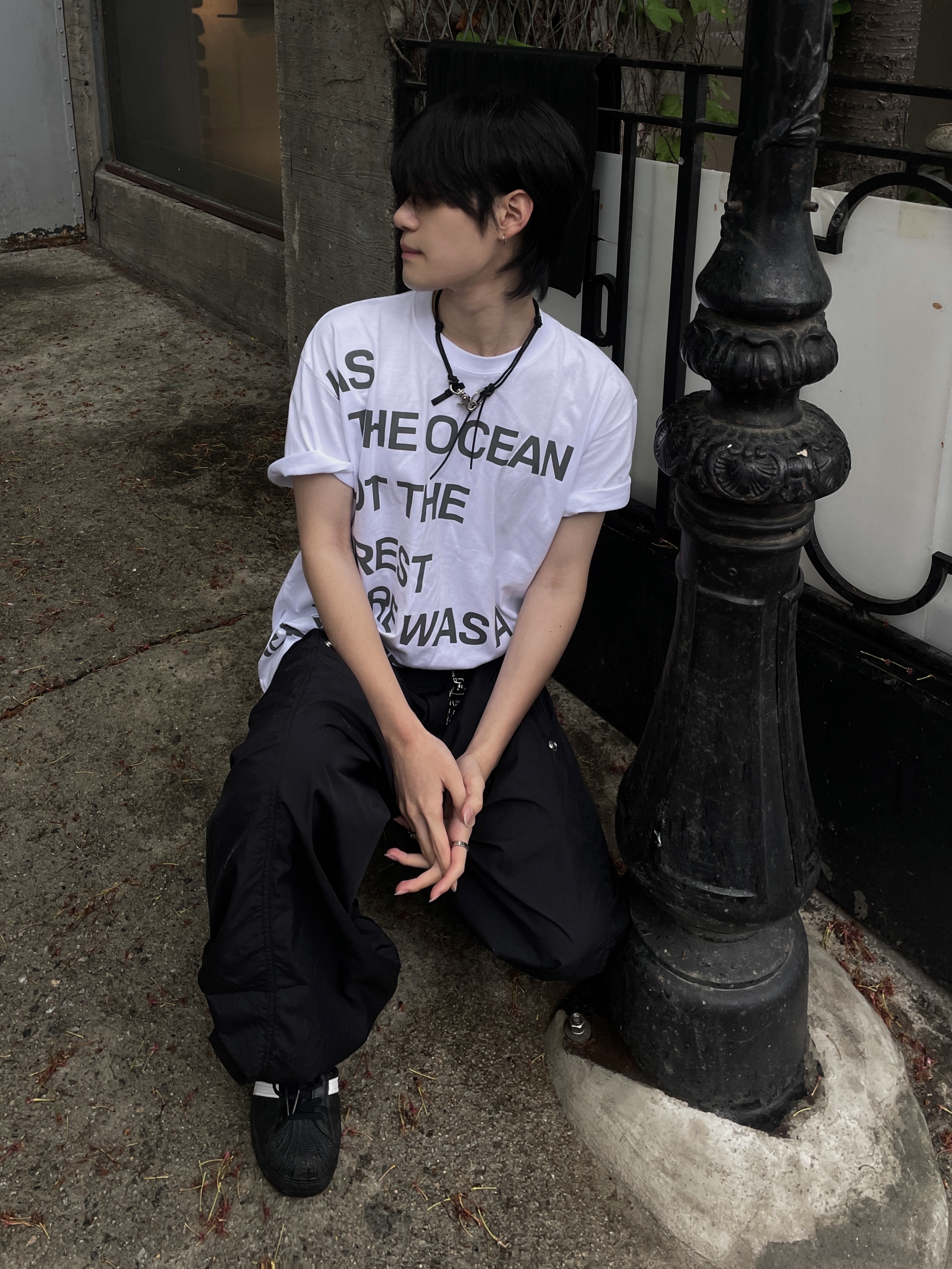 Adidas Superstar Core Black White, Our Legacy Ladon Leather Keychain Black 착용 스타일 - 4