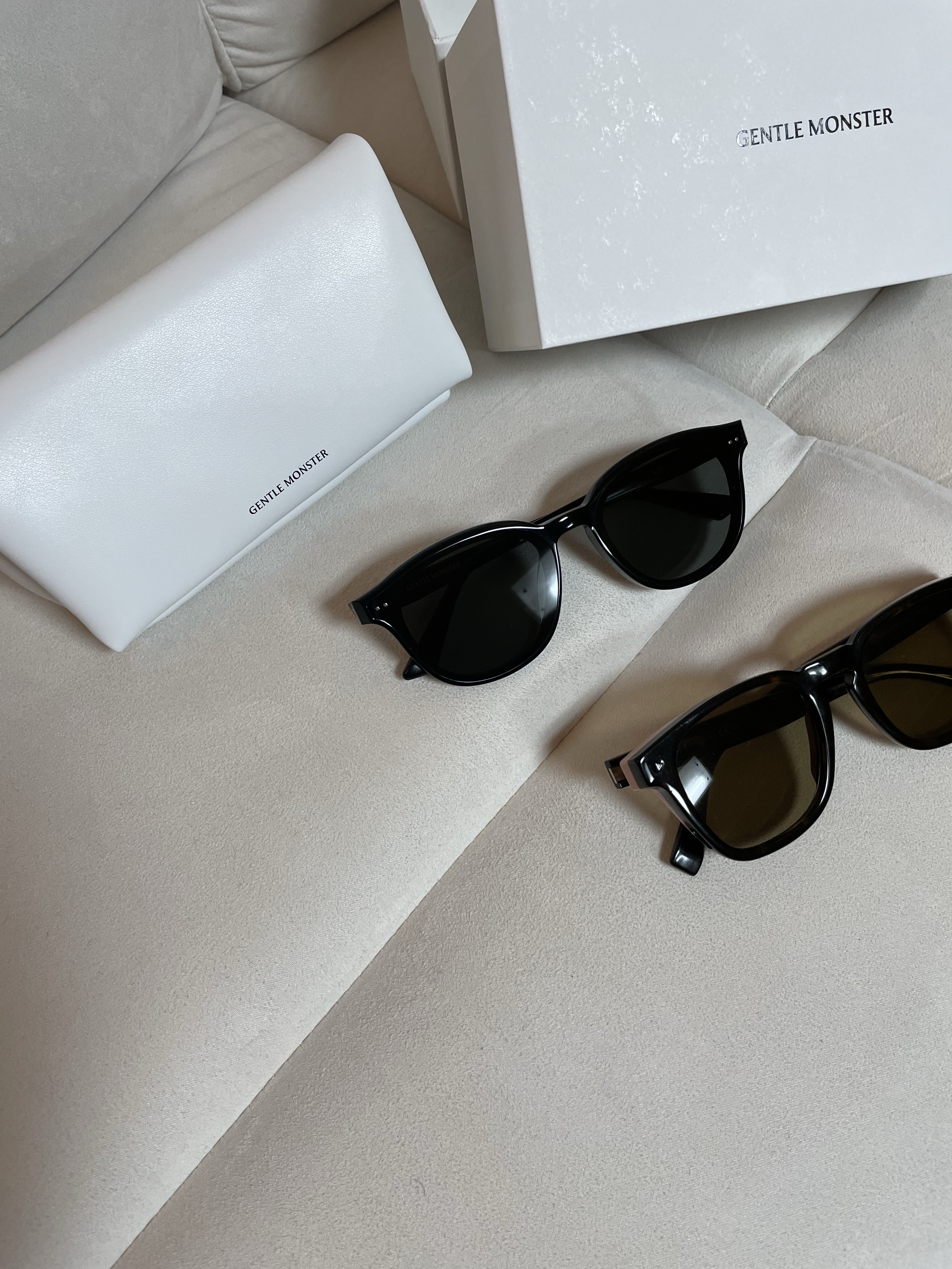 Gentle Monster Jade 01 Black 착용 스타일