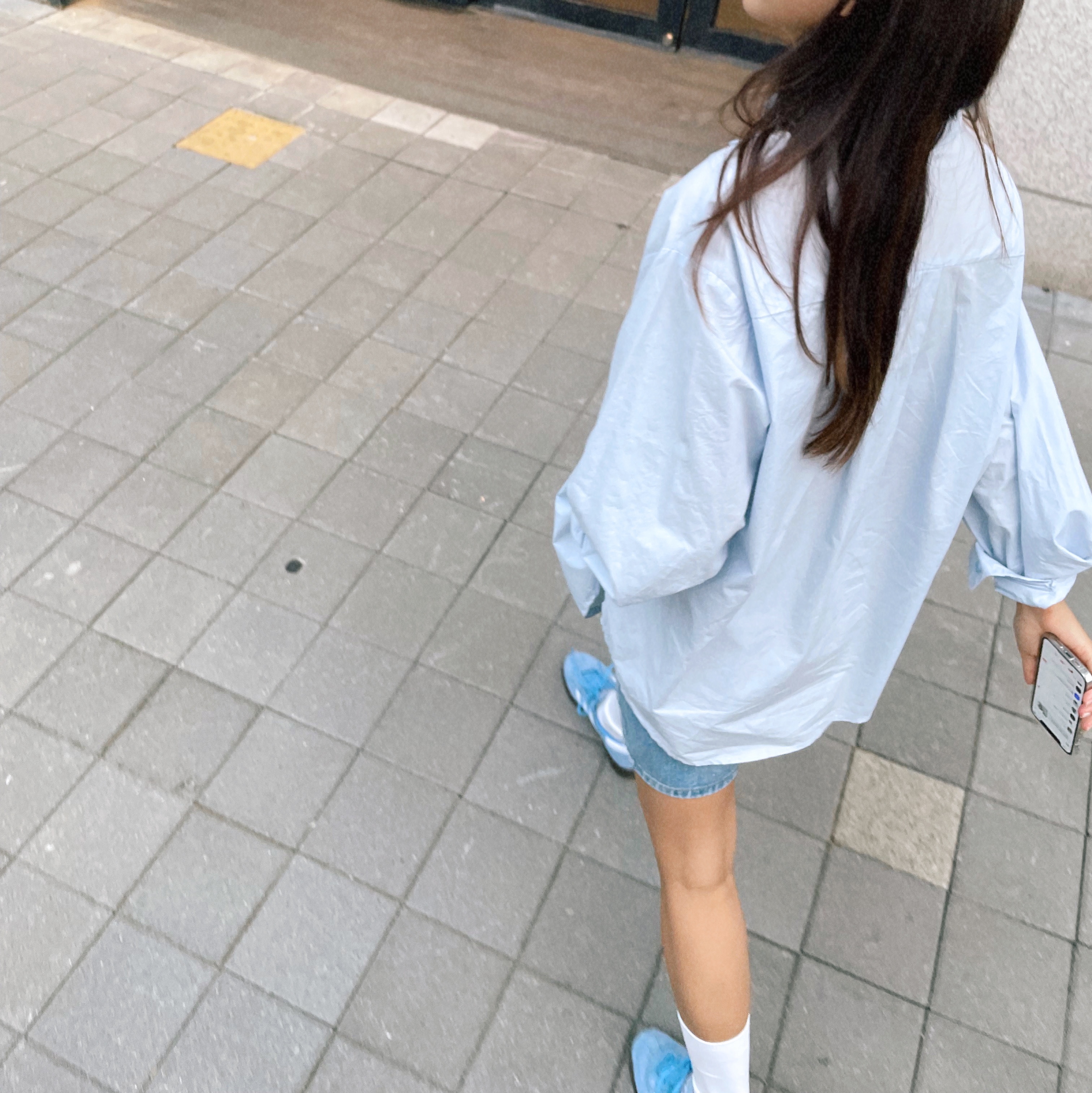 Adidas Spezial Handball Light Blue 착용 스타일 - 3