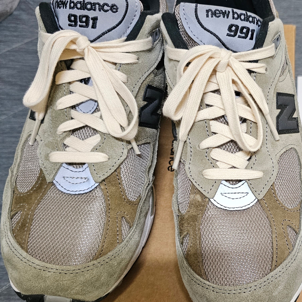 New Balance x JJJJound 991 Made in UK Grey 착용 스타일