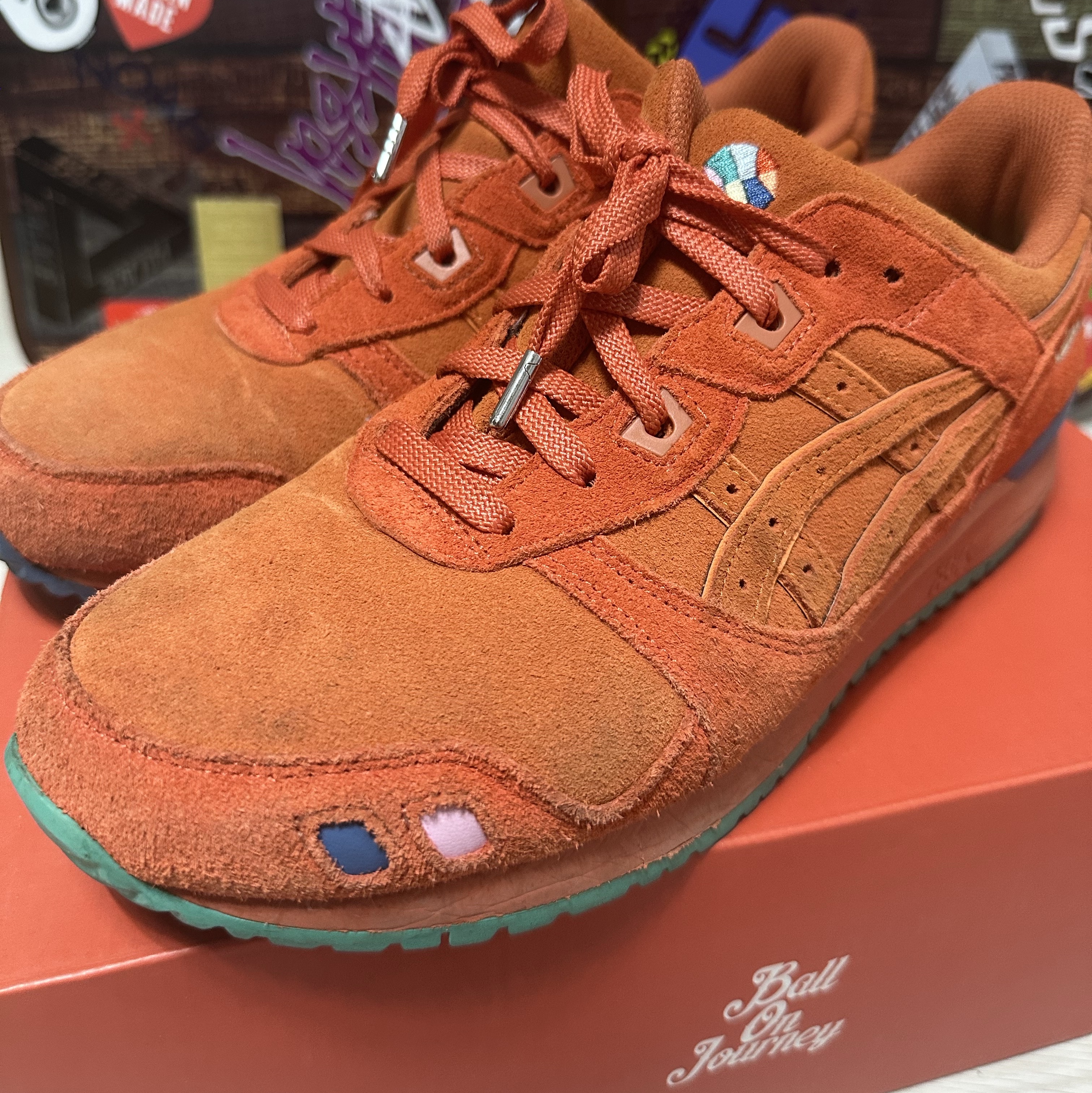 Asics × Ballaholic Gel-Lyte III OG Harvest Pumpkin 착용 스타일