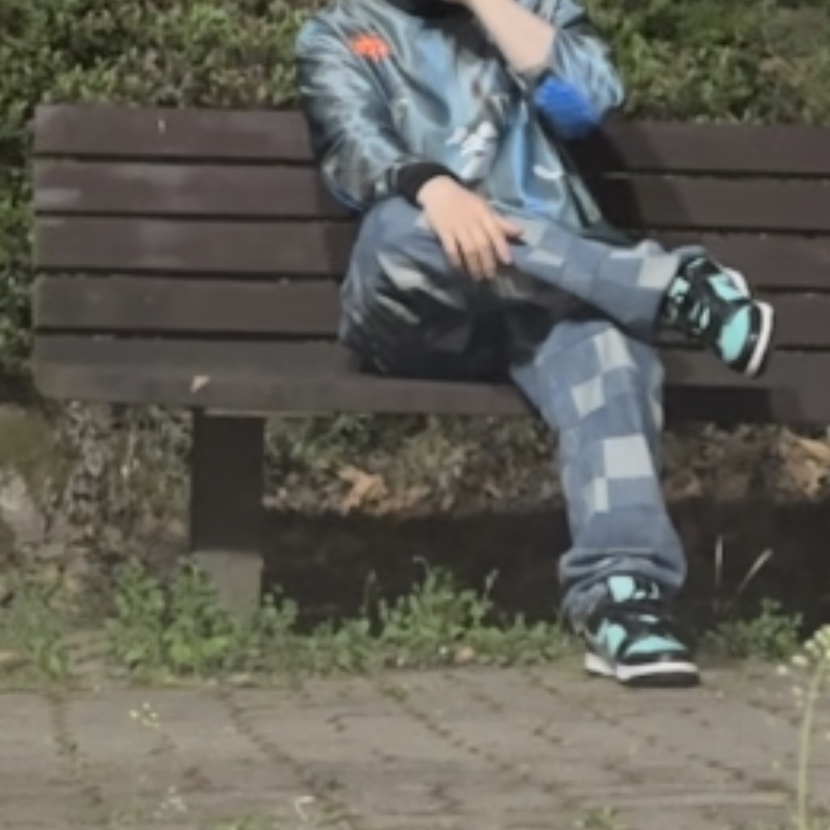 Nike x Diamond Supply Co. SB Dunk Low Tiffany, Supreme Patched Denim Painter Pants Blue - 21SS 착용 스타일