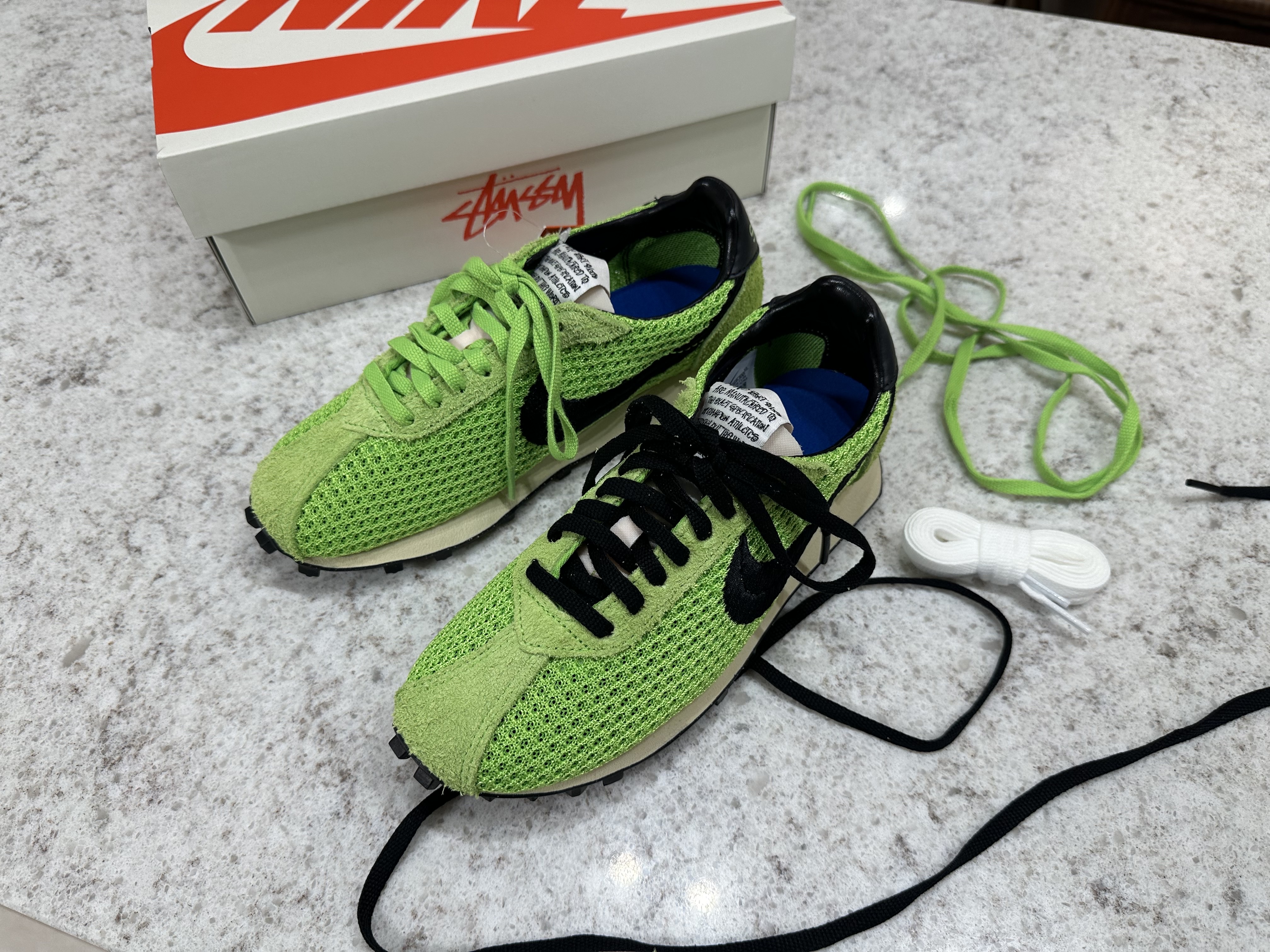 Nike x Stussy LD-1000 SP Action Green and Black 착용 스타일 - 1