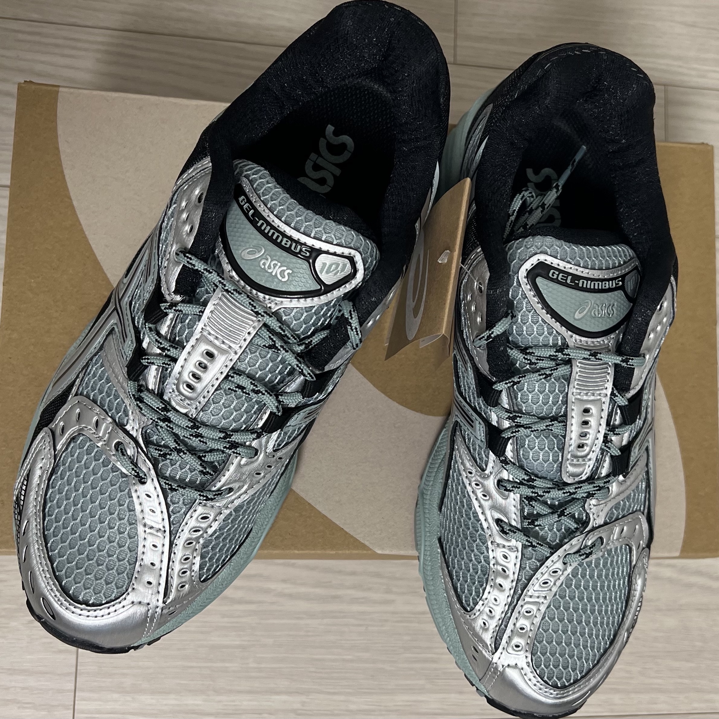 Asics Gel-Nimbus 10.1 Ocean Haze Pure Silver 착용 스타일 - 6