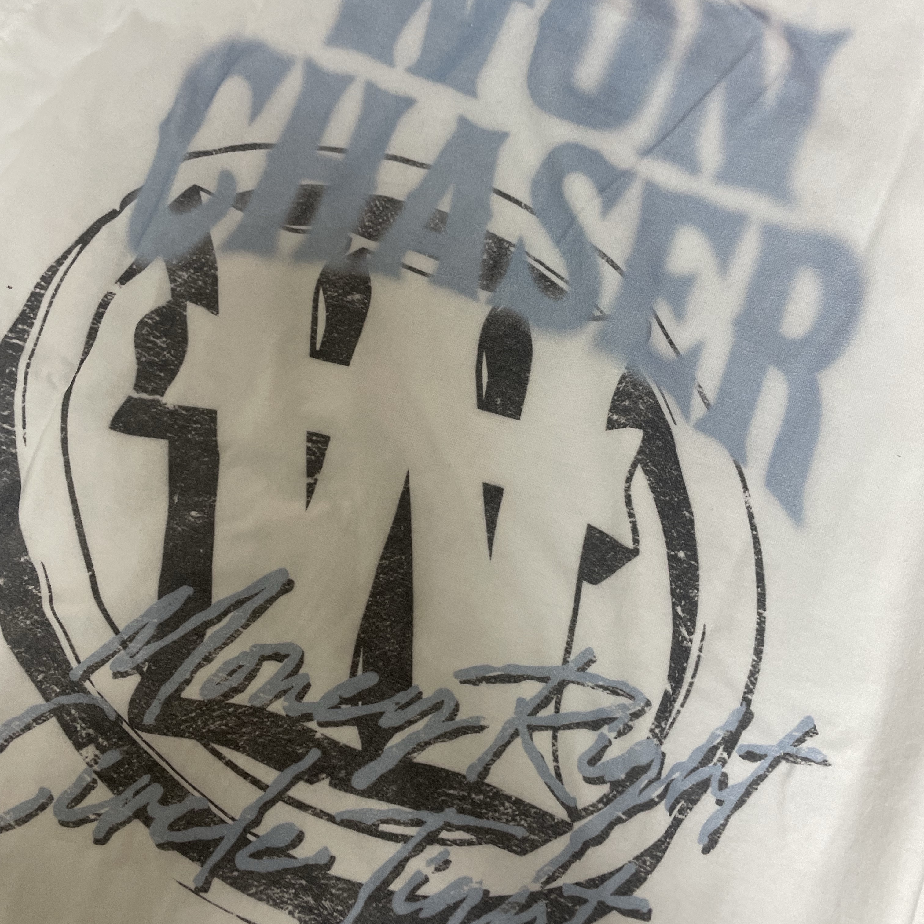 [예약배송] Won Chaser Money Right Circle Tight T-Shirts White 착용 스타일 - 3