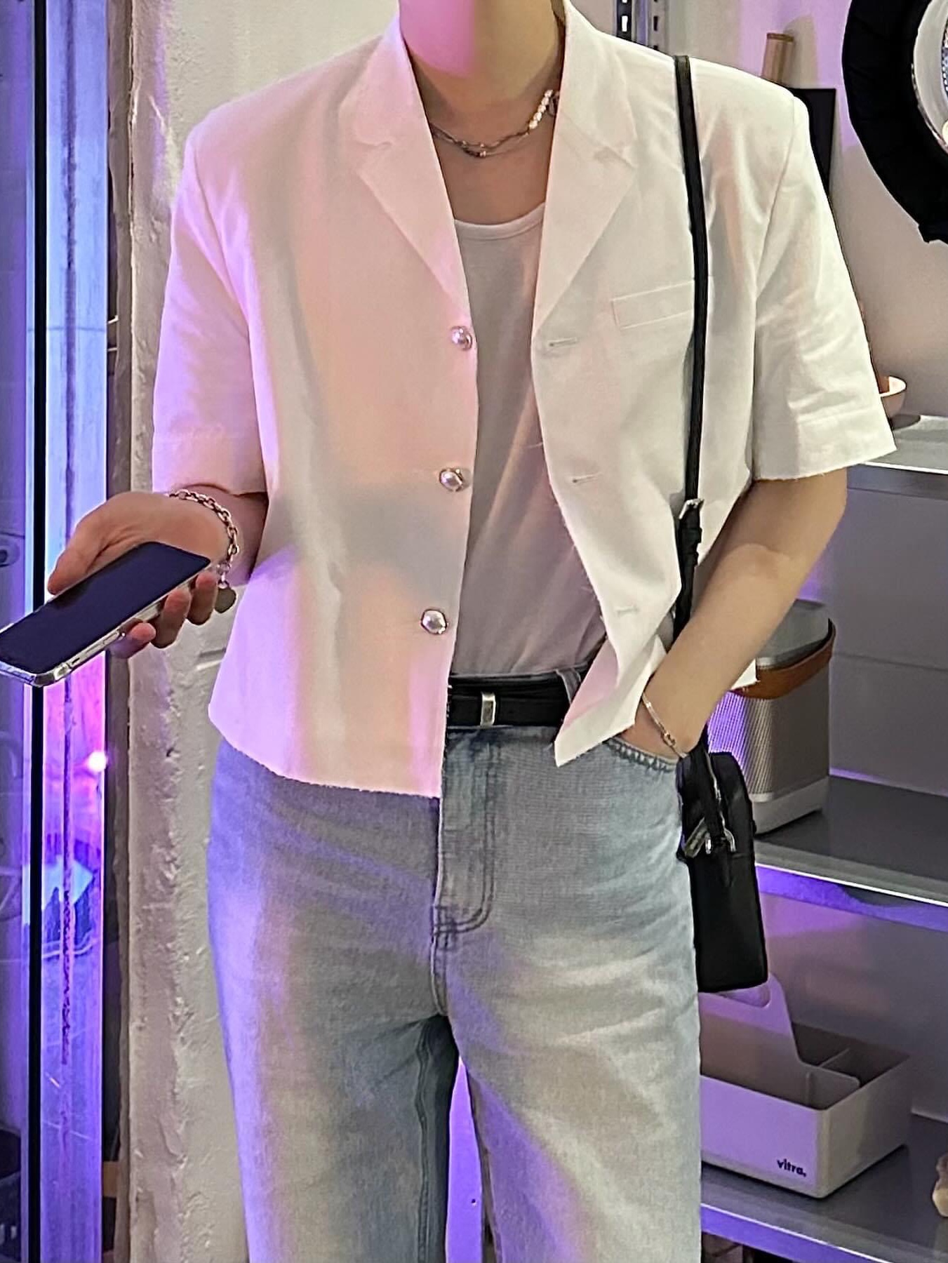 Ajobyajo PBA White Pearl Necklace Silver, Michael Kors Jet Set Large Saffiano Leather Crossbody Bag Black 착용 스타일 - 4