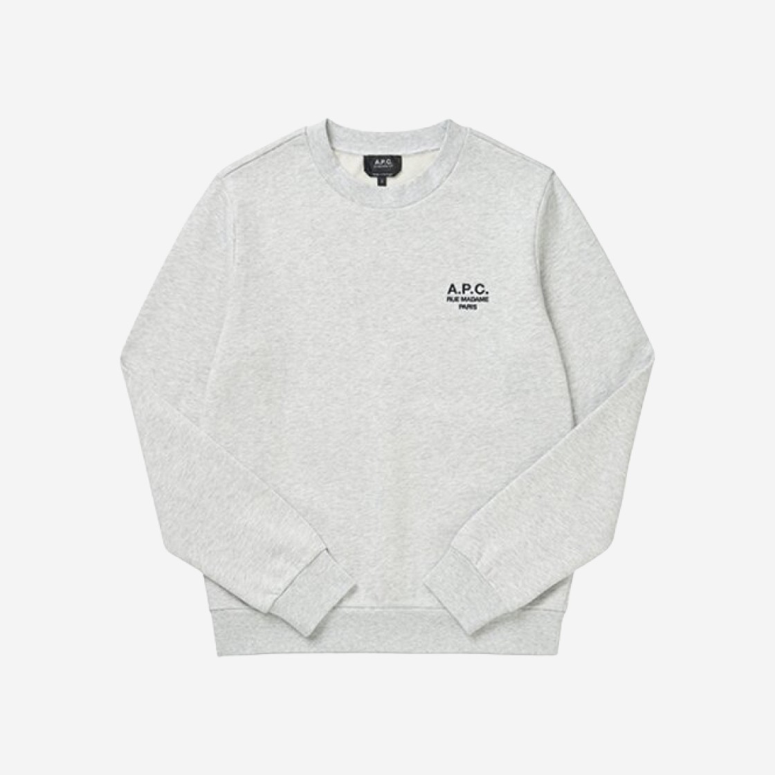 A.P.C. Standard Rue Madame Sweatshirt Heather Grey Black 상세 이미지 1