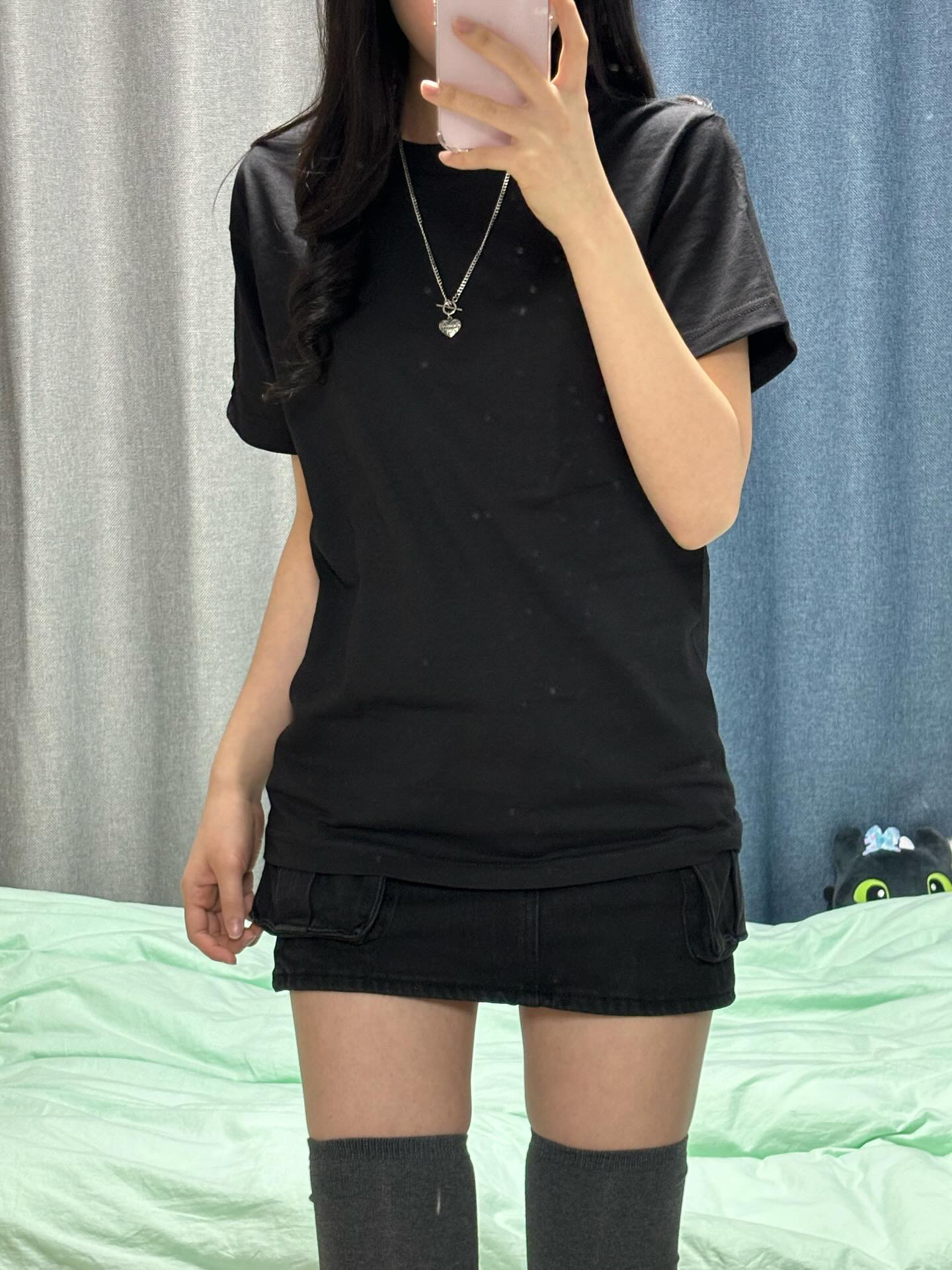 Gildan Heavy Ultra Cotton T-Shirt White Black (2Pack), Gildan Heavy Ultra Cotton T-Shirt Black (2Pack) 착용 스타일 - 5