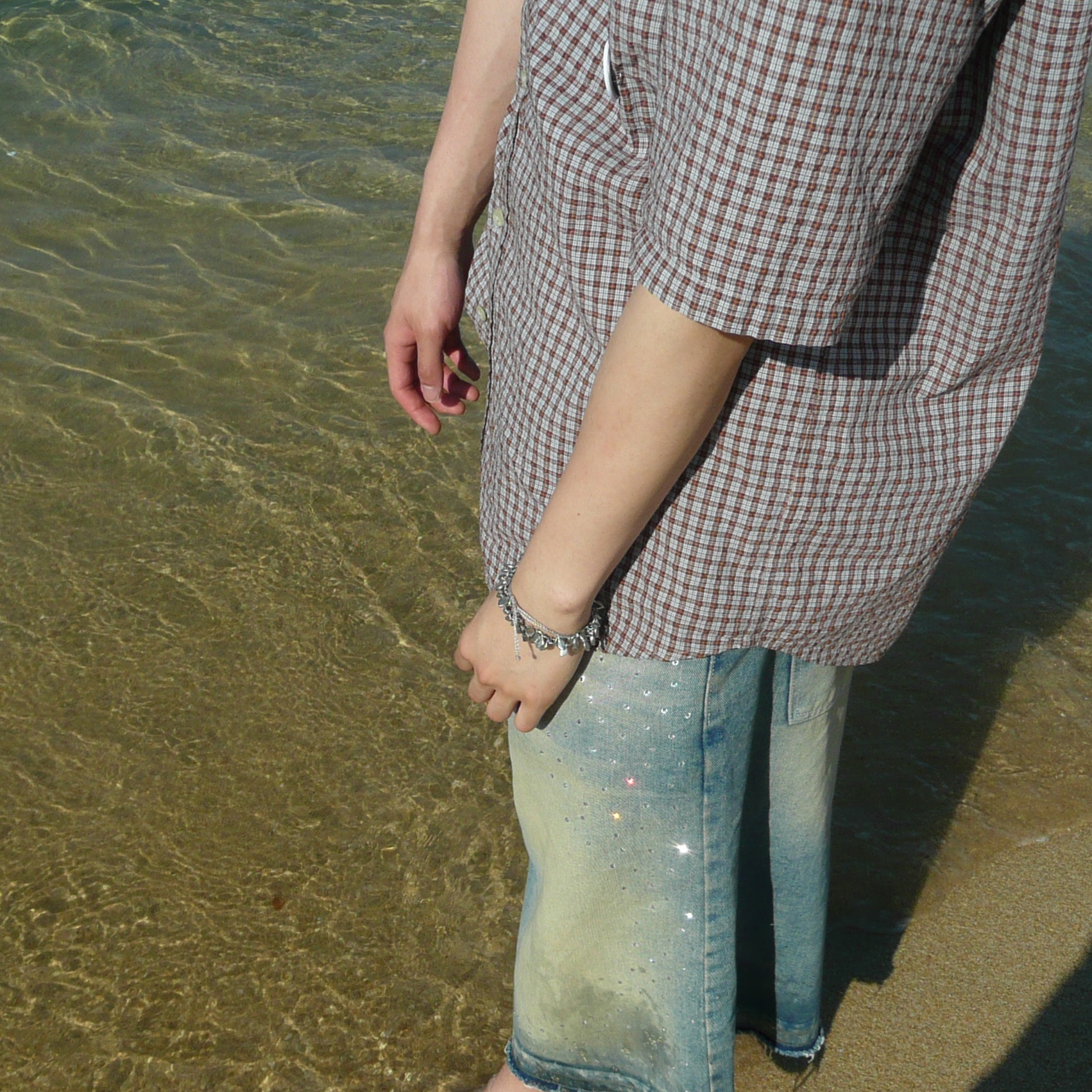 Our Legacy Borrowed Shirt Big Lumbercheck Print, Nike Air Force 1 Mid '07 QS Chocolate 착용 스타일 - 2