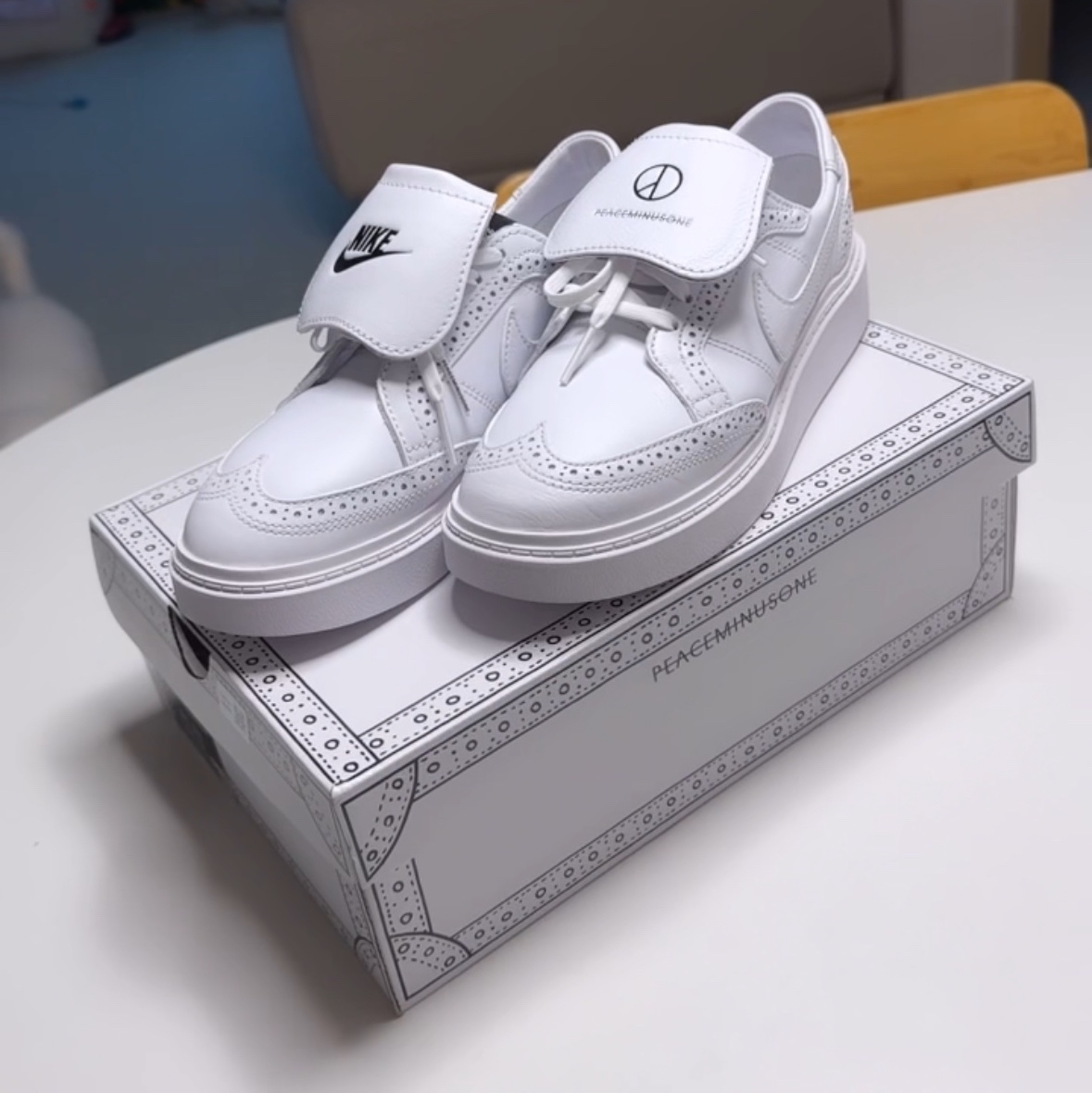 Nike x Peaceminusone Kwondo1 White 착용 스타일