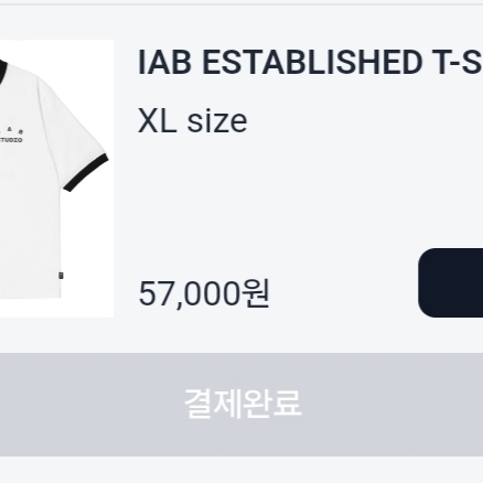 IAB Studio Established T-Shirt White Black 착용 스타일