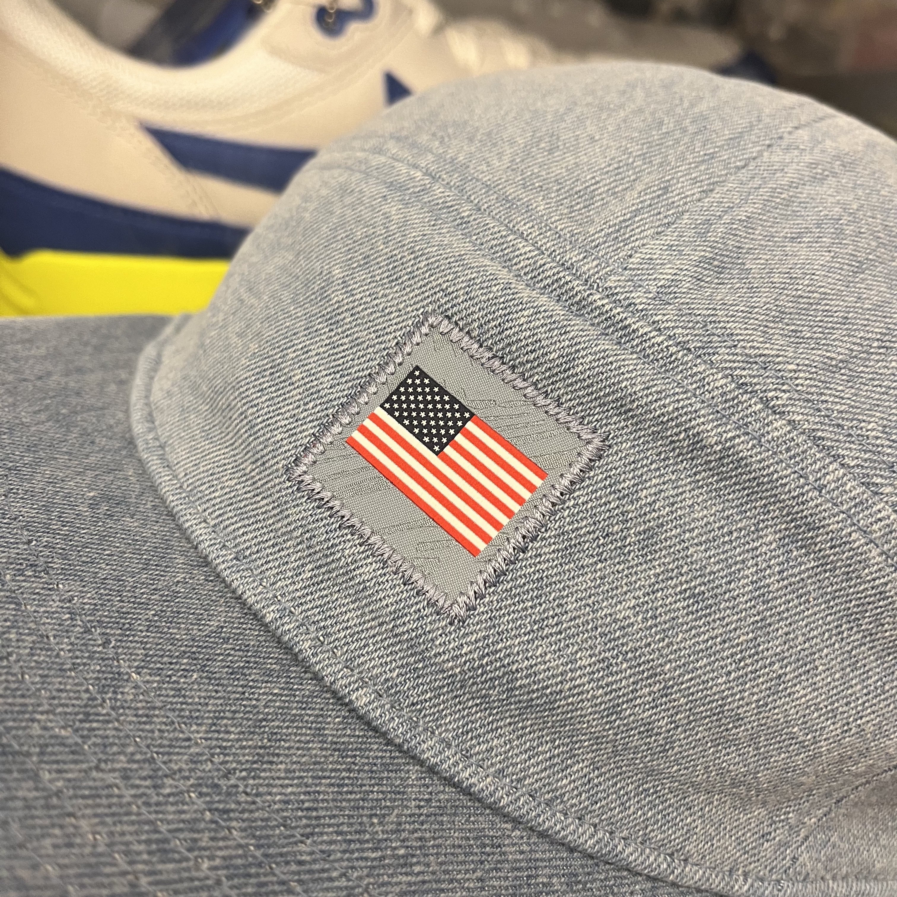 Nike Team USA Dri-Fit Fly Denim Cap Ashen Slate 착용 스타일 - 1