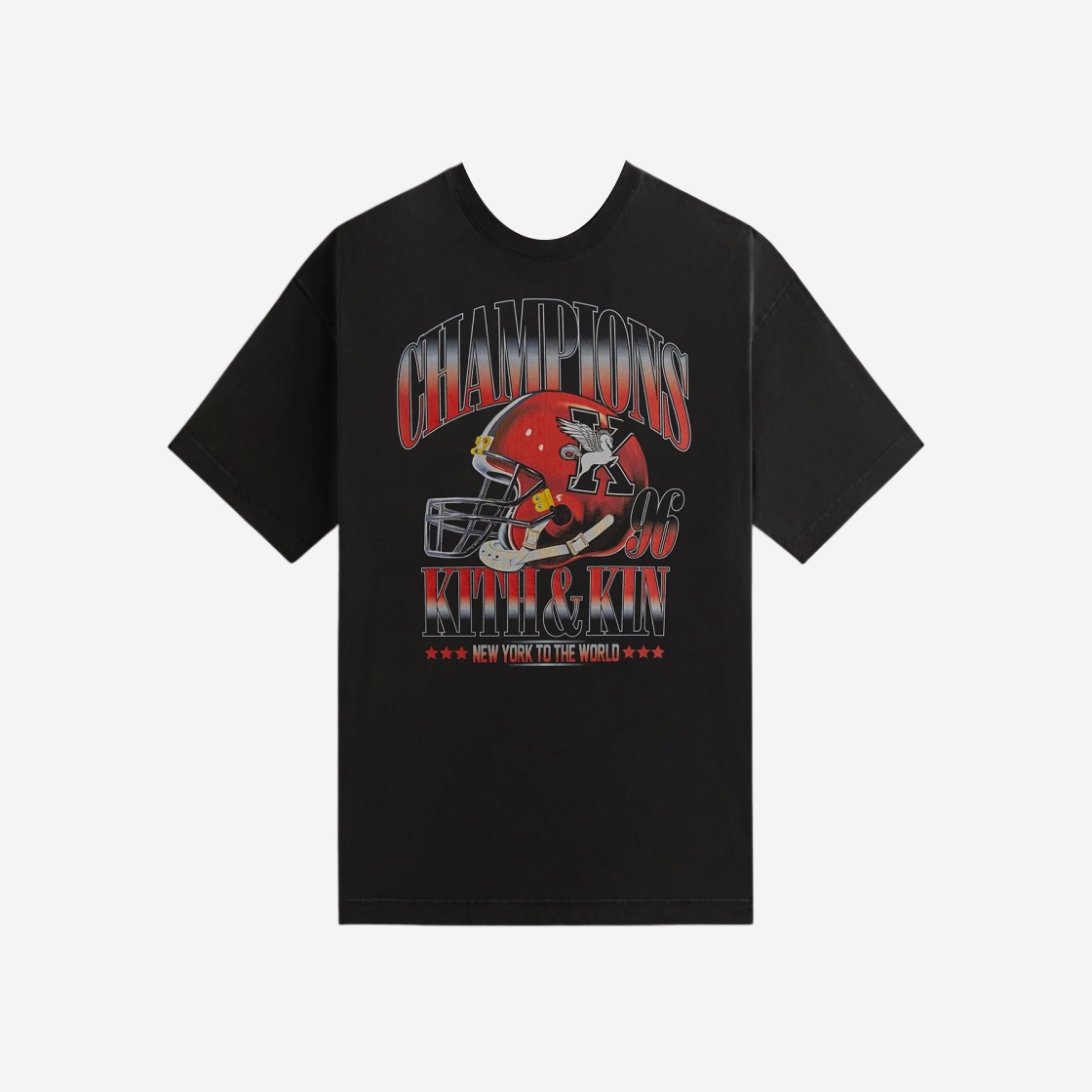 Kith Kin Champions 1996 Vintage T-Shirt Black 상세 이미지 1